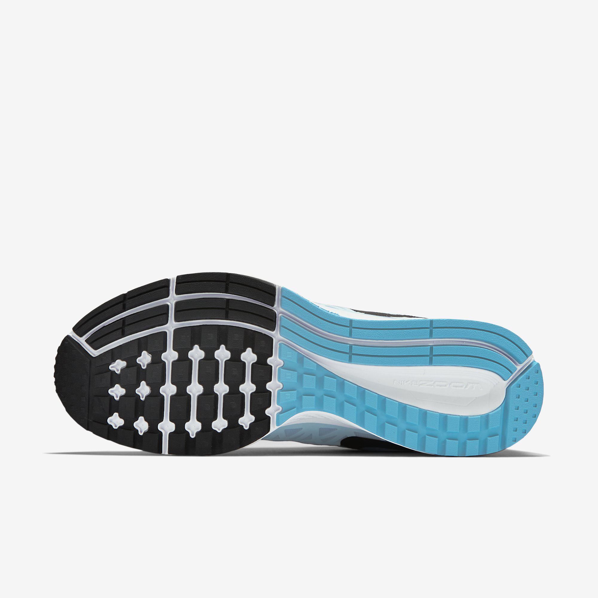 Nike Mens Air Zoom Pegasus+31 Running Shoes - White/Blue - Tennisnuts.com
