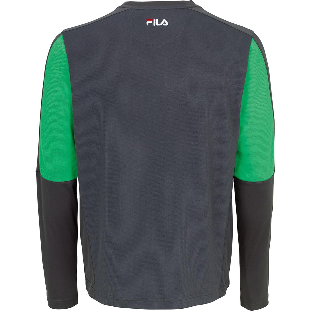 Fila Mens Legend LongSleeve Top Ebony/Bright Green