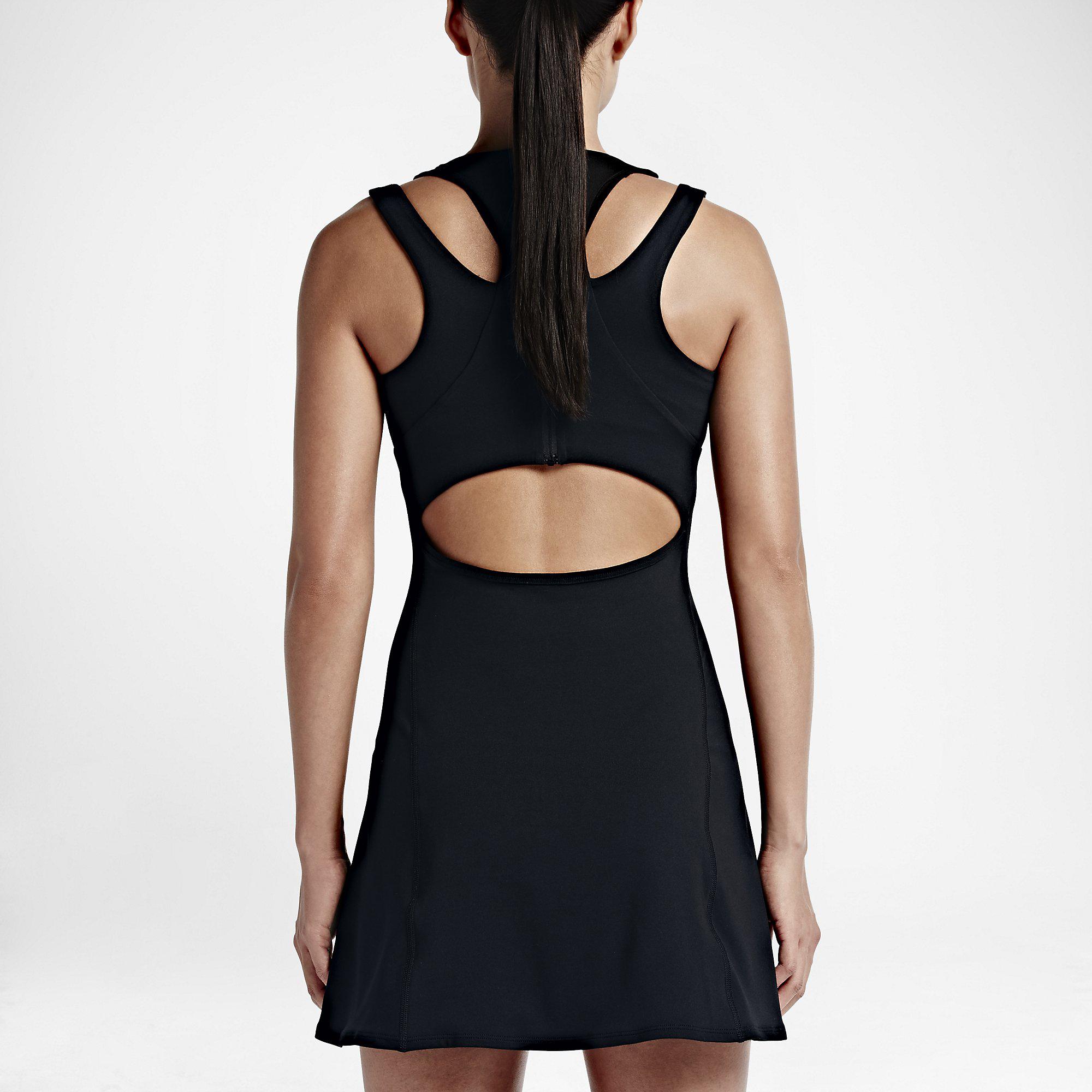 Nike Womens Premier Dress - Black/White - Tennisnuts.com
