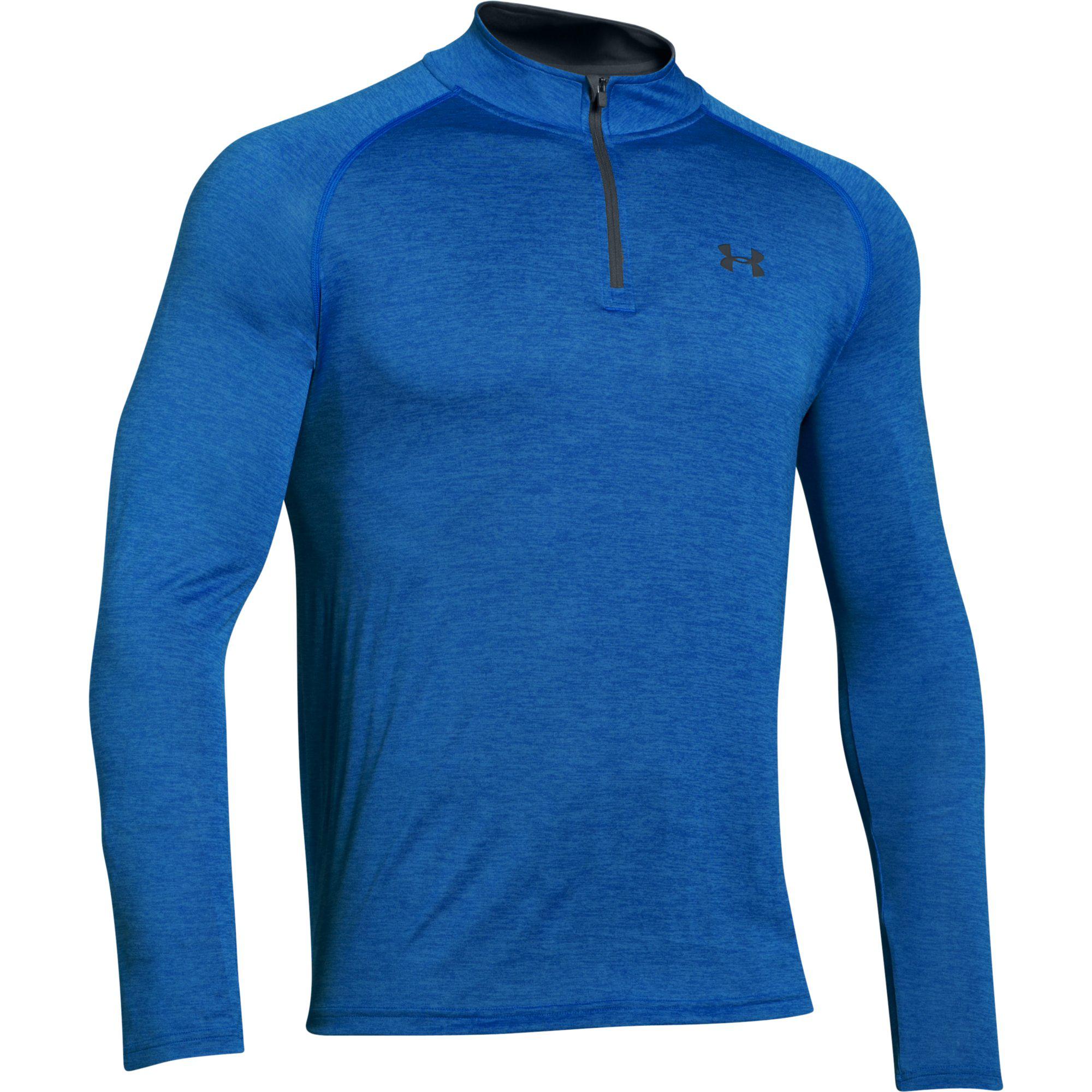 Under Armour Mens Tech 1/4 Zip Pullover Blue