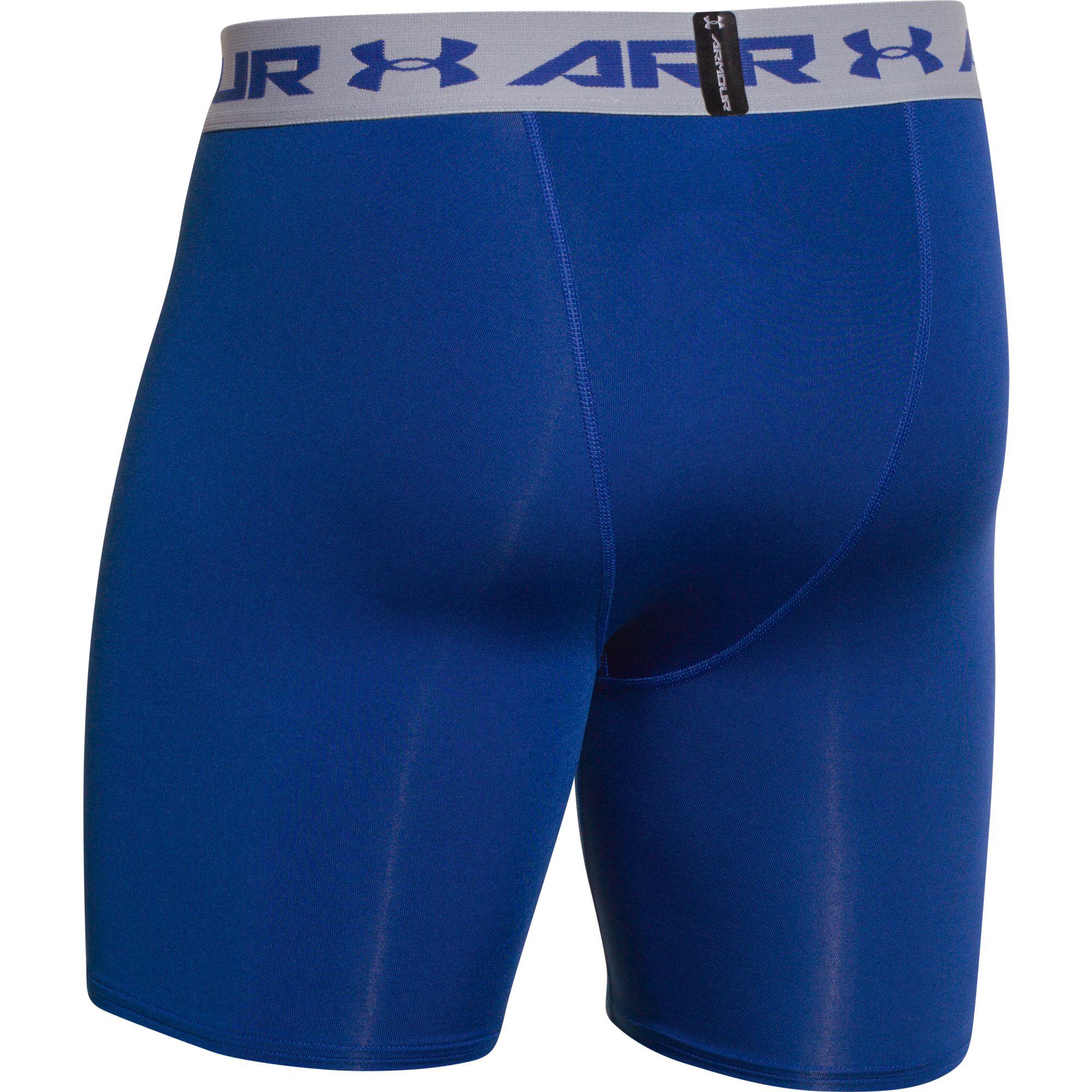 Under Armour Mens HeatGear Compression Short Blue