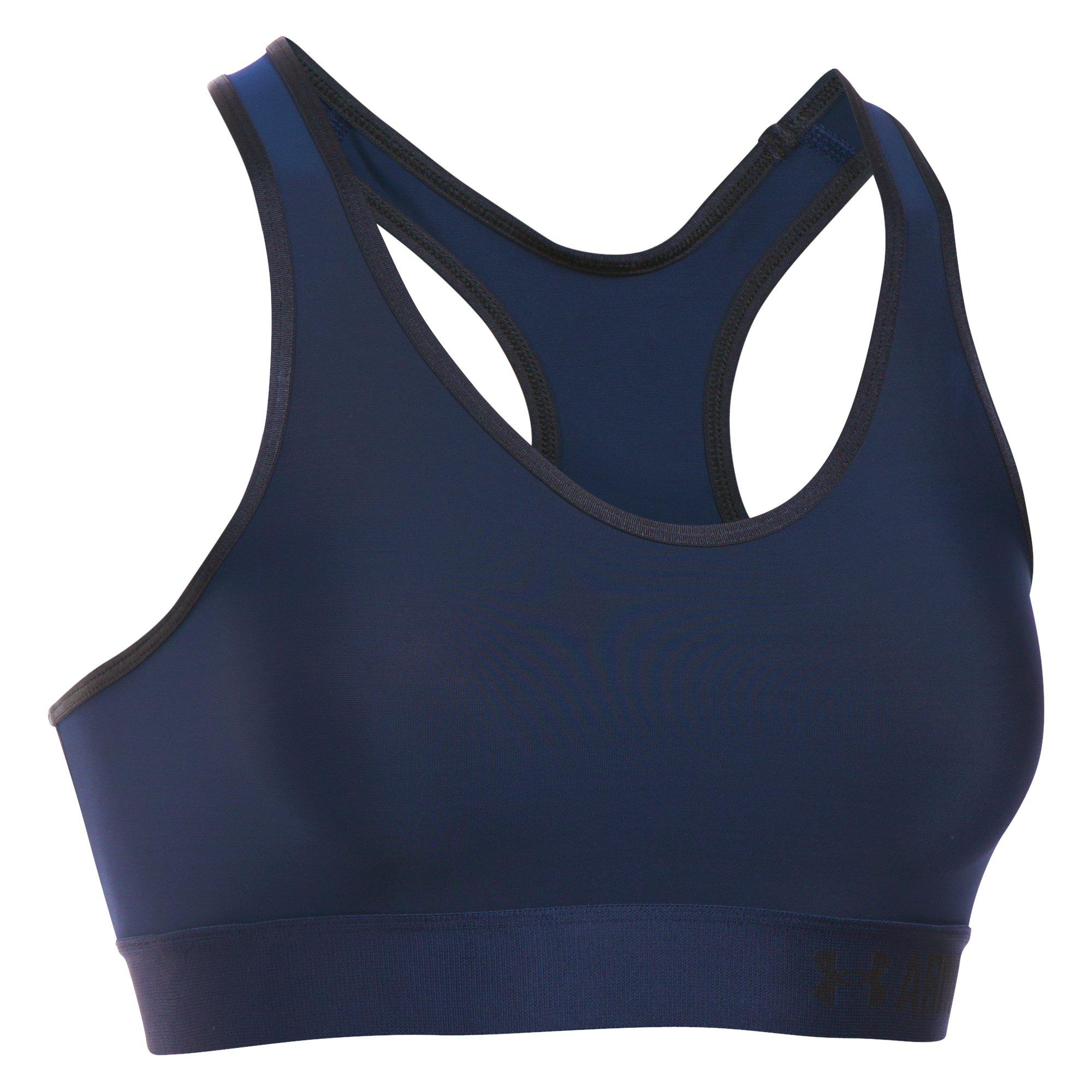 Under Armour Womens Armour Mid Sports Bra - Navy ...