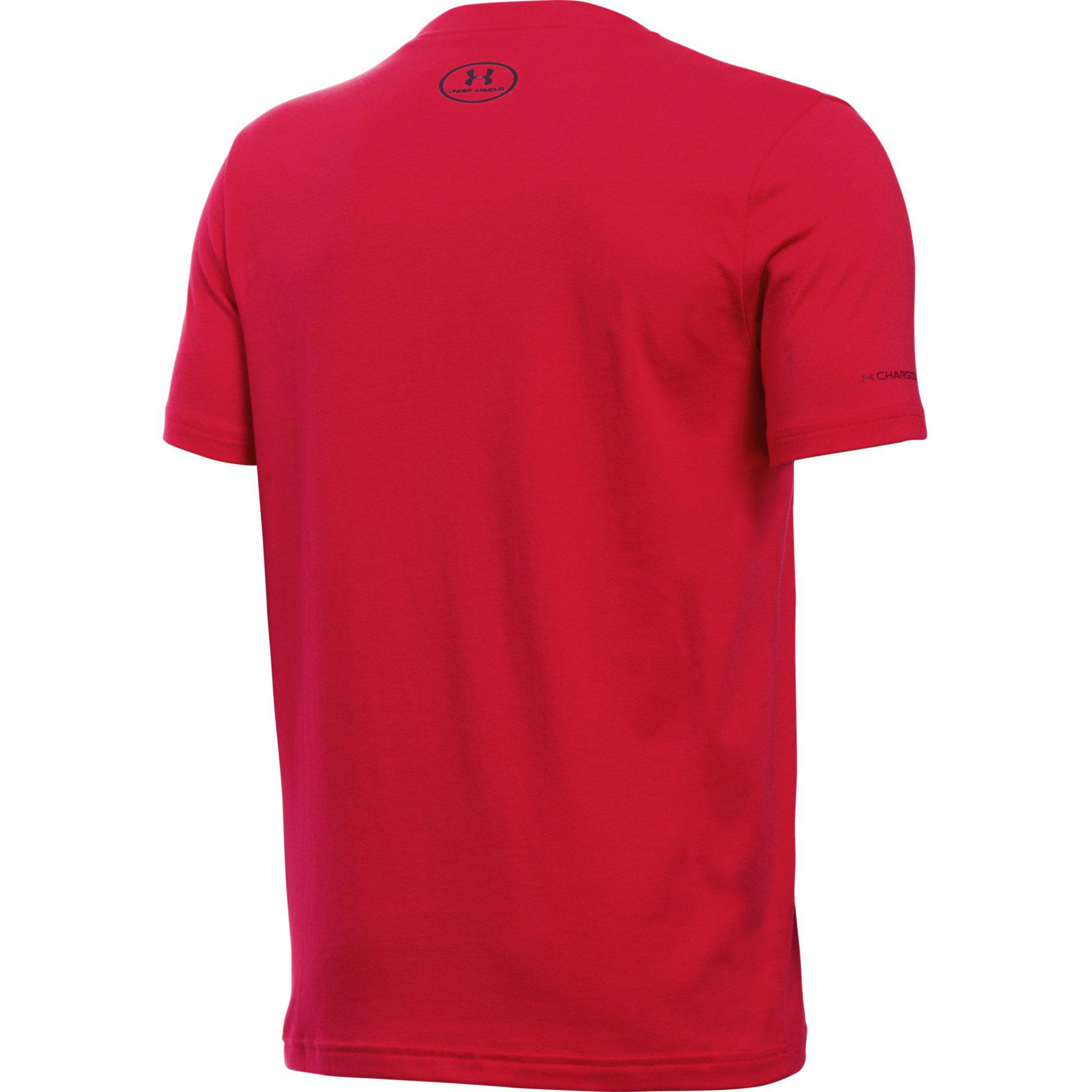 Under Armour Boys Sportstyle Logo TShirt Red