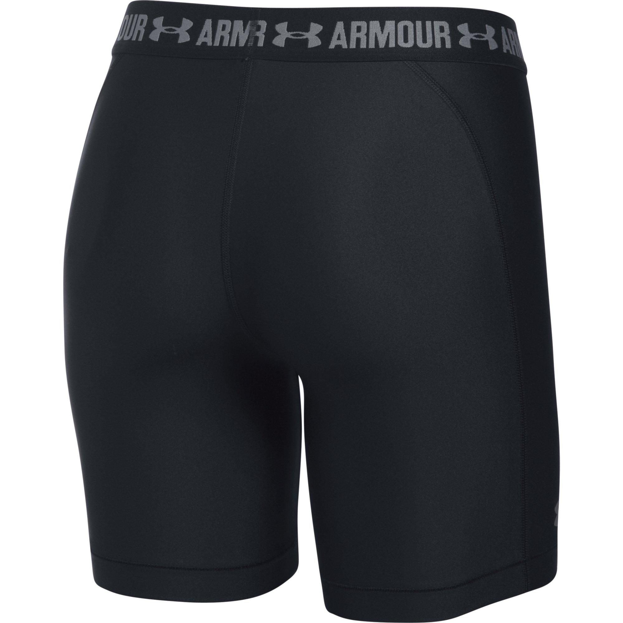 Under Armour Womens HeatGear Armour Compression Shorts Black