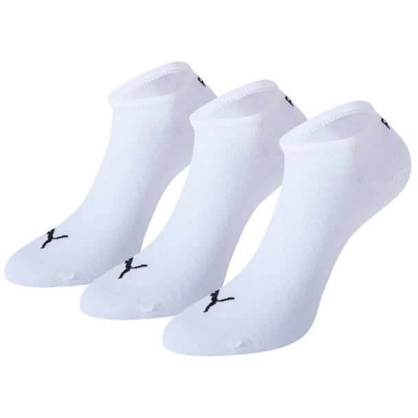 Puma Sneaker Socks (3 Pairs) - White - Tennisnuts.com