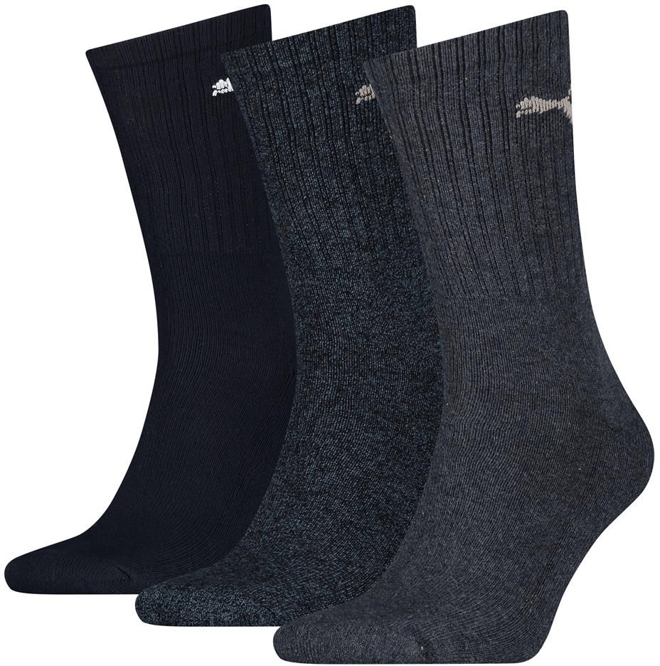 Puma Crew Socks (3 Pairs) - Navy - Tennisnuts.com