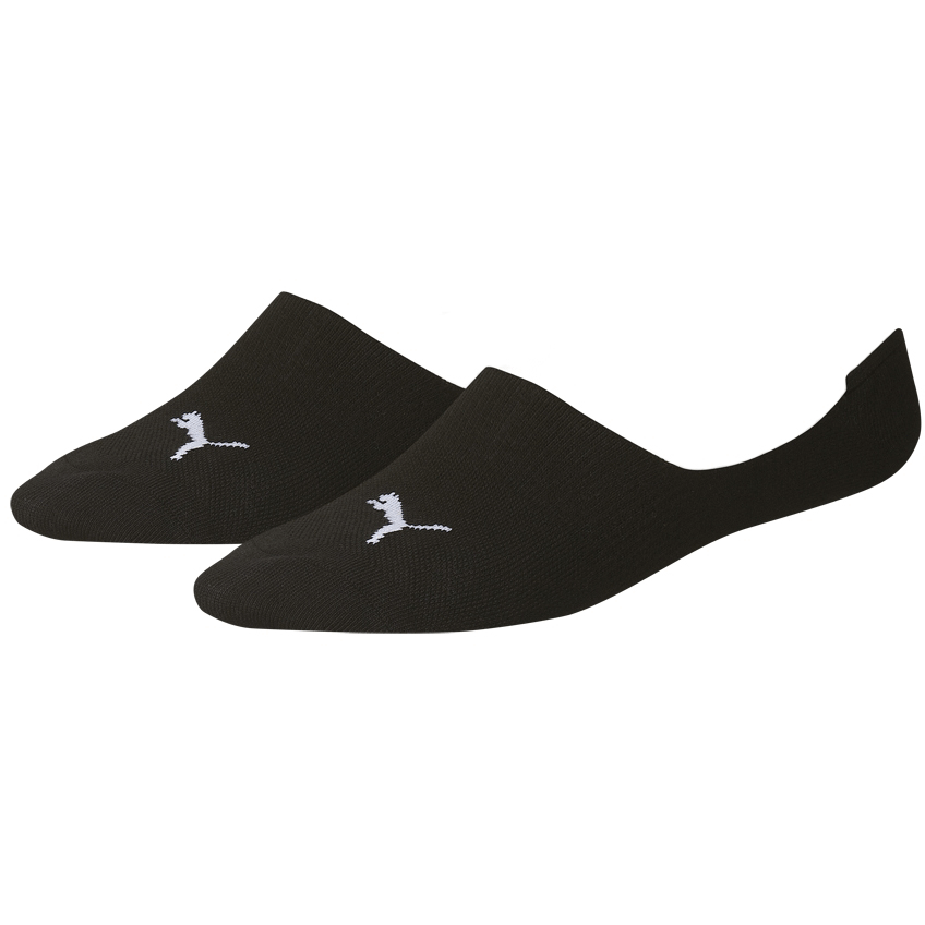 Puma Invisible Footie Socks (2 Pairs) - Black - Tennisnuts.com