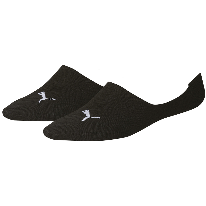 Puma Invisible Footie Socks (2 Pairs) Black