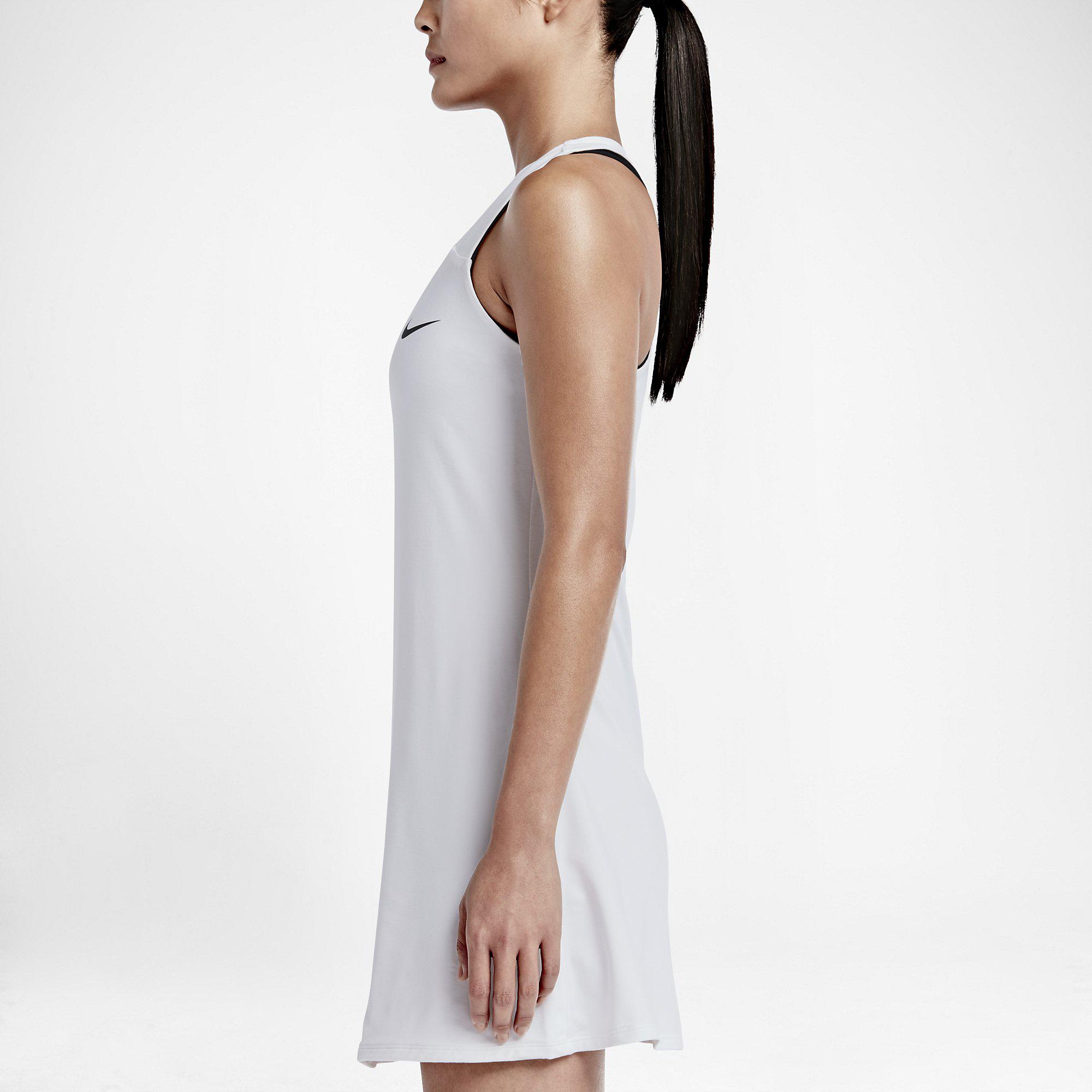 Nike Womens Pure Tennis Dress White/Black