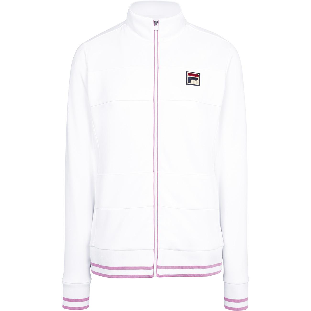 Fila Womens Elite Jacket White Pink Tennisnuts com Fila Womens Elite Jacket White Pink Tennisnuts com