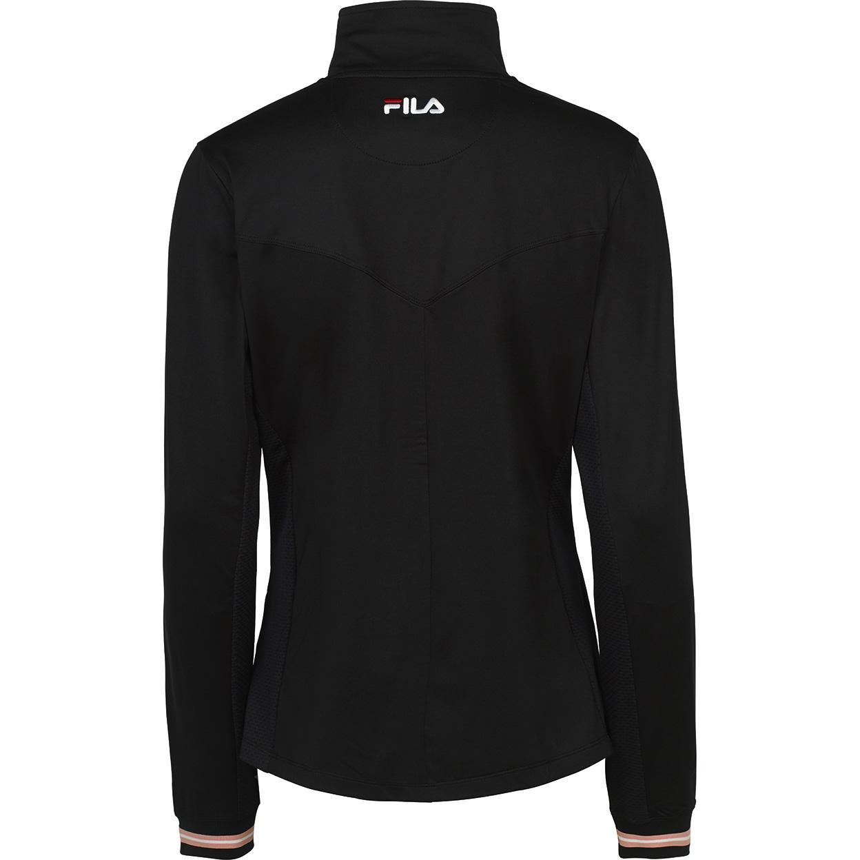 Fila Womens Stripe Full Zip Jacket Black