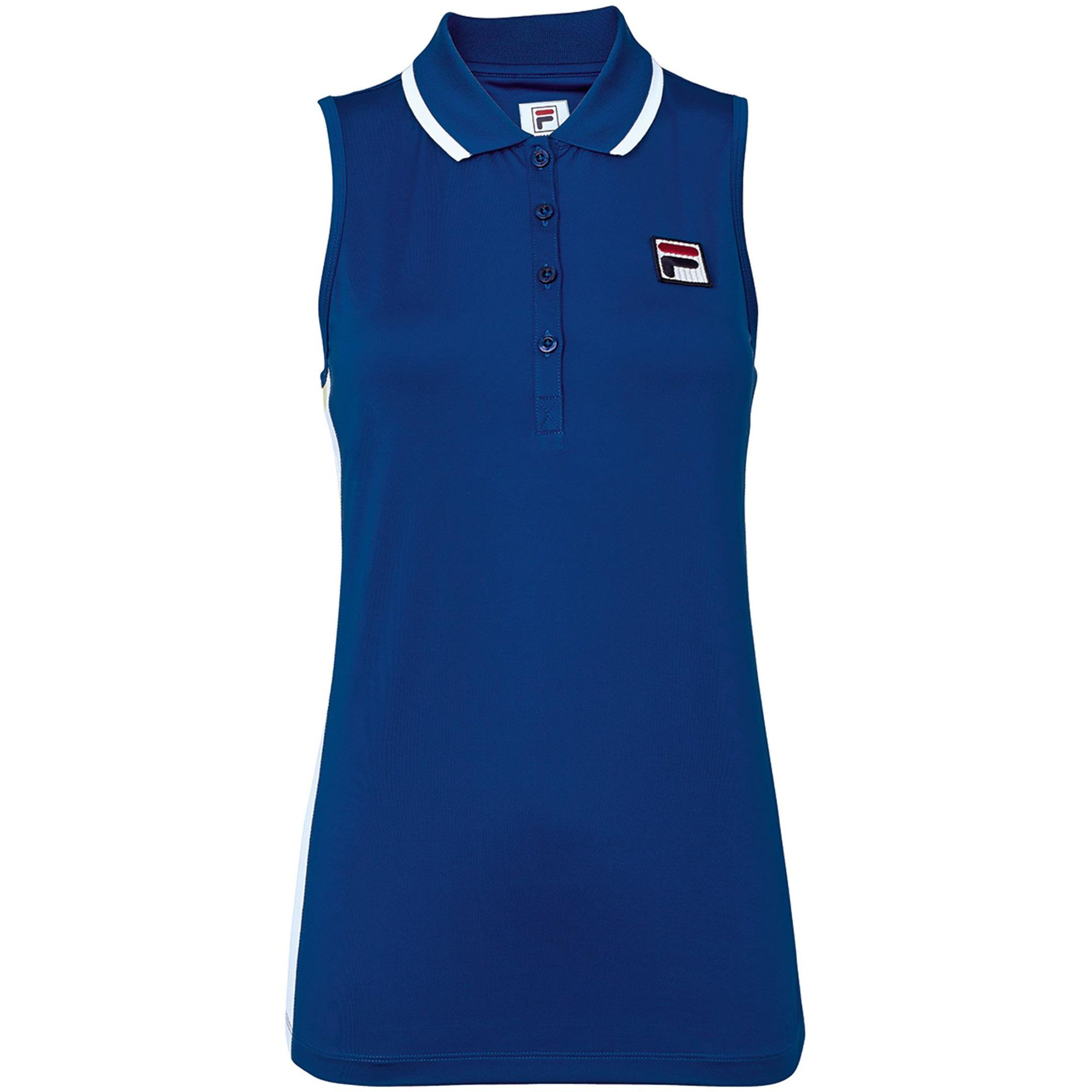 Fila Womens Acqua Sole Sleeveless Tennis Polo French Blue
