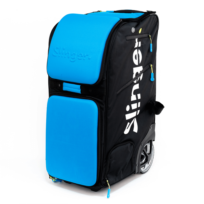 Slinger Grand Slam Battery Powered Tennis Ball Machine Pack - Blue