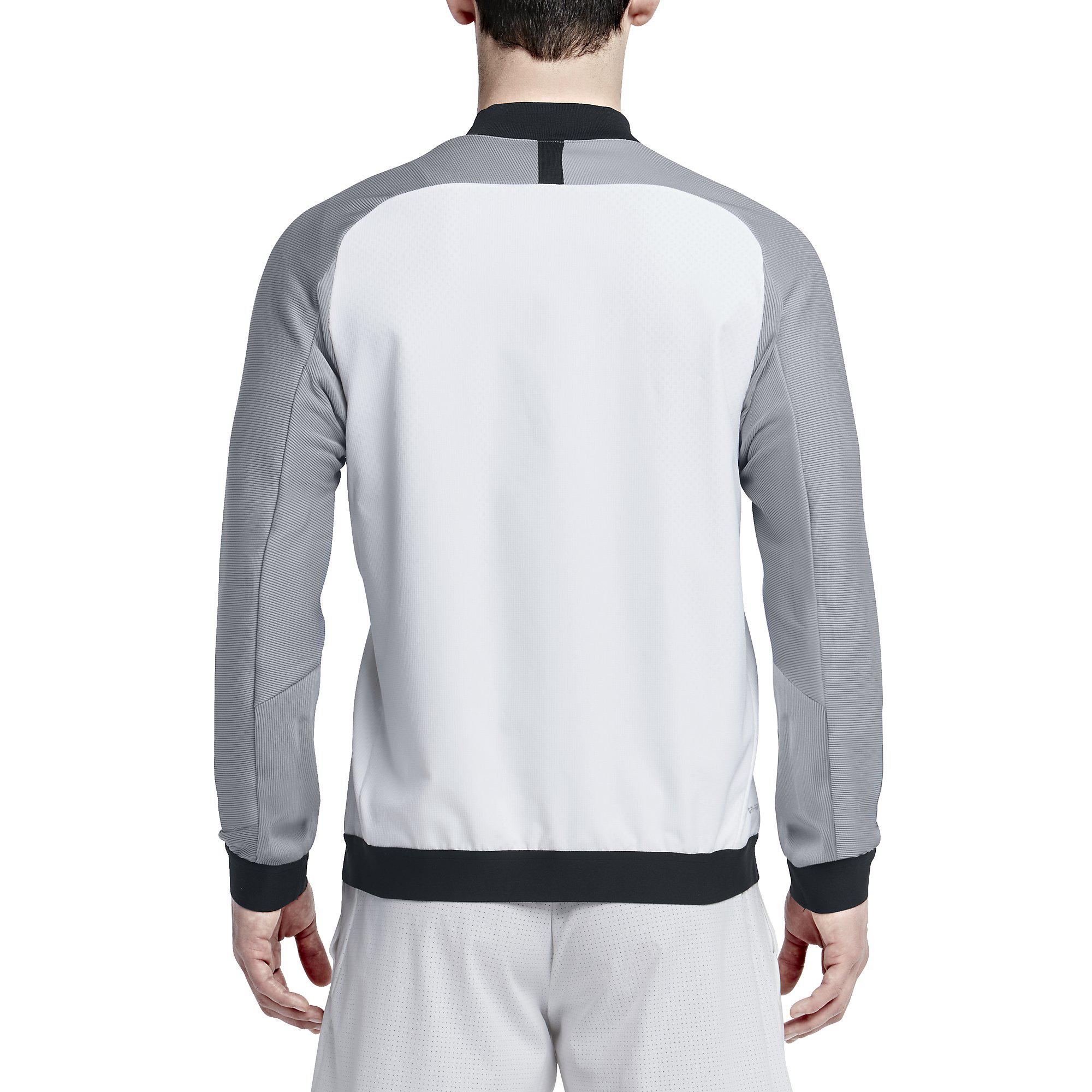 Nike Mens Premier Rafa Jacket - White/Stealth/Black - Tennisnuts.com
