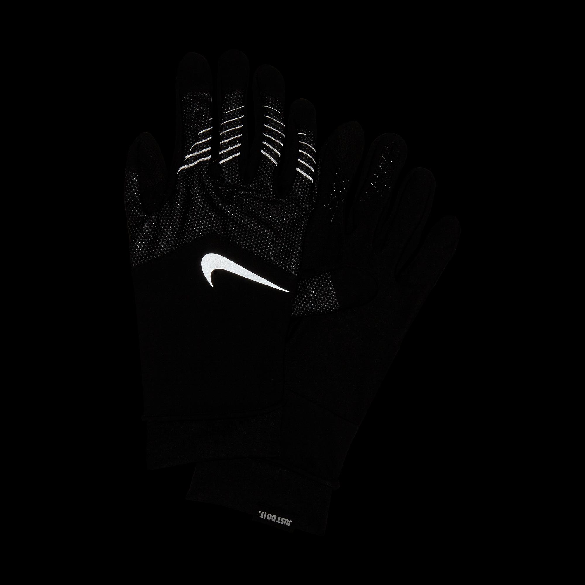 Nike Mens Storm-FIT Hybrid Running Gloves - Black - Tennisnuts.com