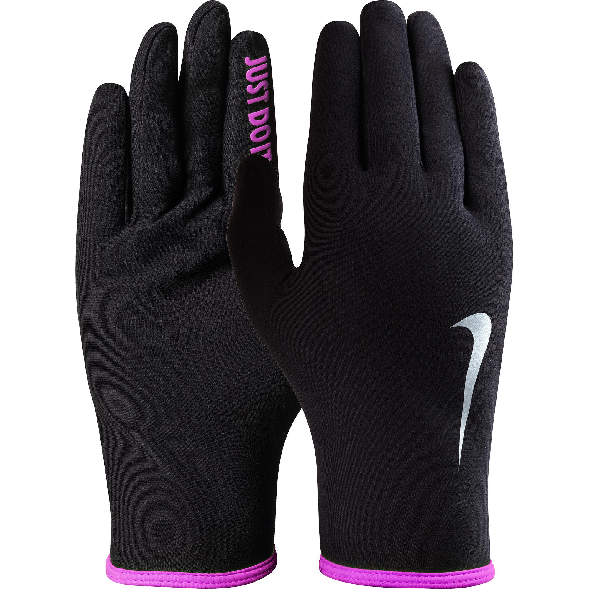 Nike Womens Lightweight Rival 2.0 Running Gloves BlackPink Nike Womens Lightweight Rival 2.0 Running Gloves BlackPink