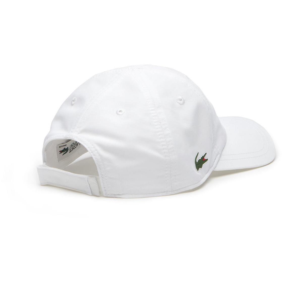 Lacoste Mens Novak Djokovic Cap - White - Tennisnuts.com