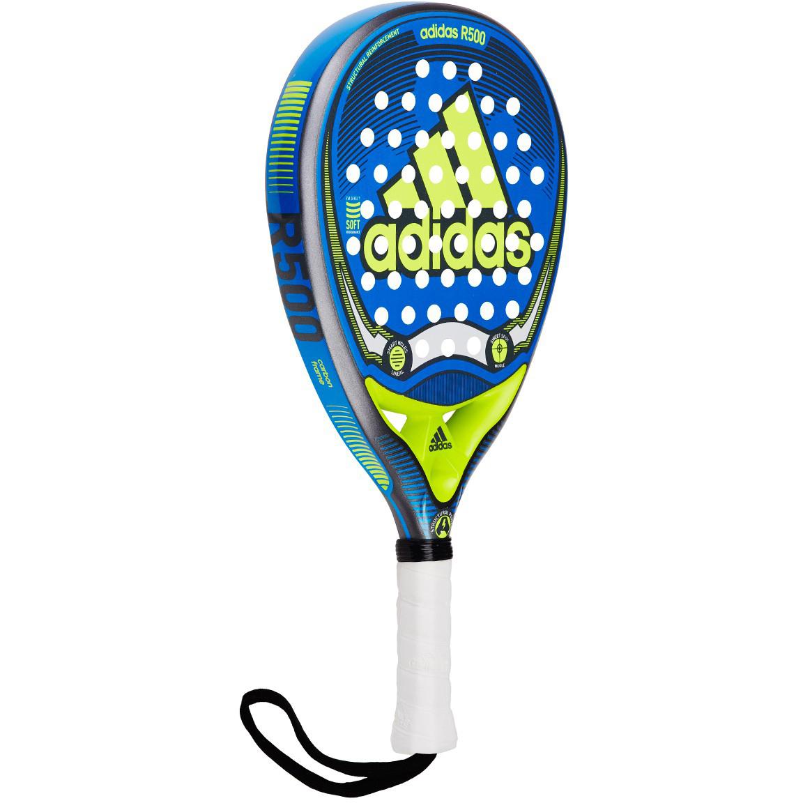 Adidas R500 Padel Racket - Blue/Lime - Tennisnuts.com