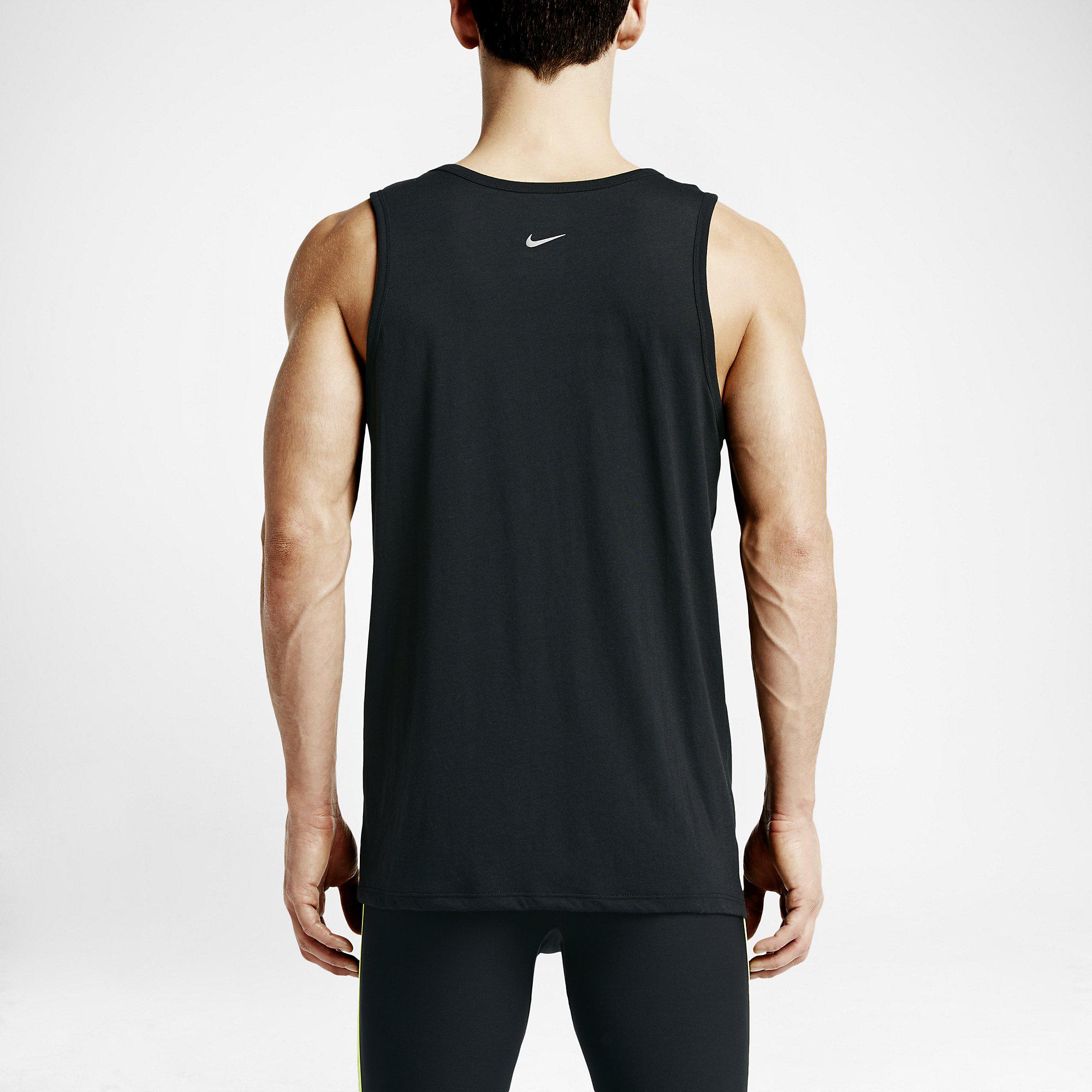 Nike Mens Endless Runner Tank Top - Black - Tennisnuts.com