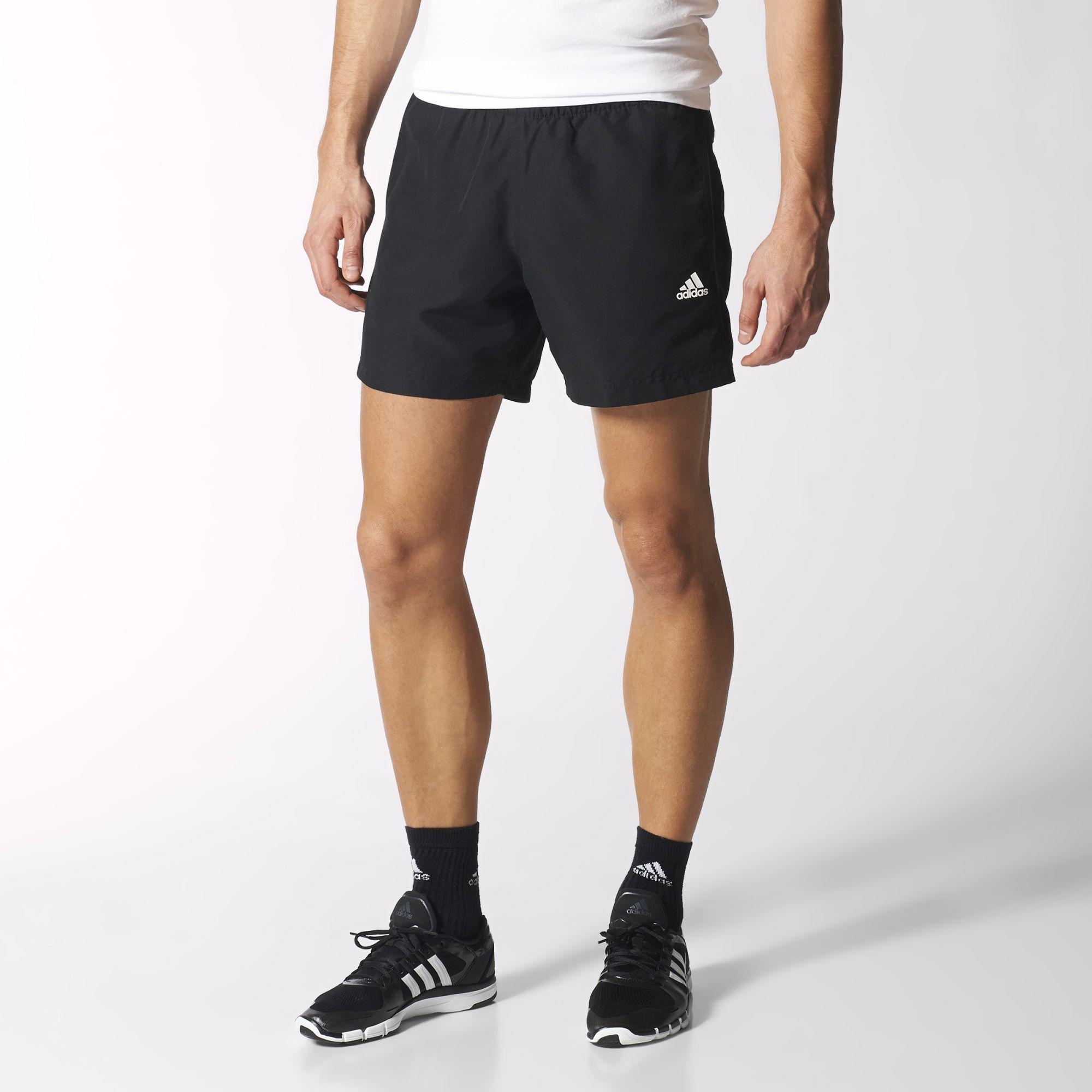 Adidas Mens Essential Chelsea Shorts - Black/White - Tennisnuts.com