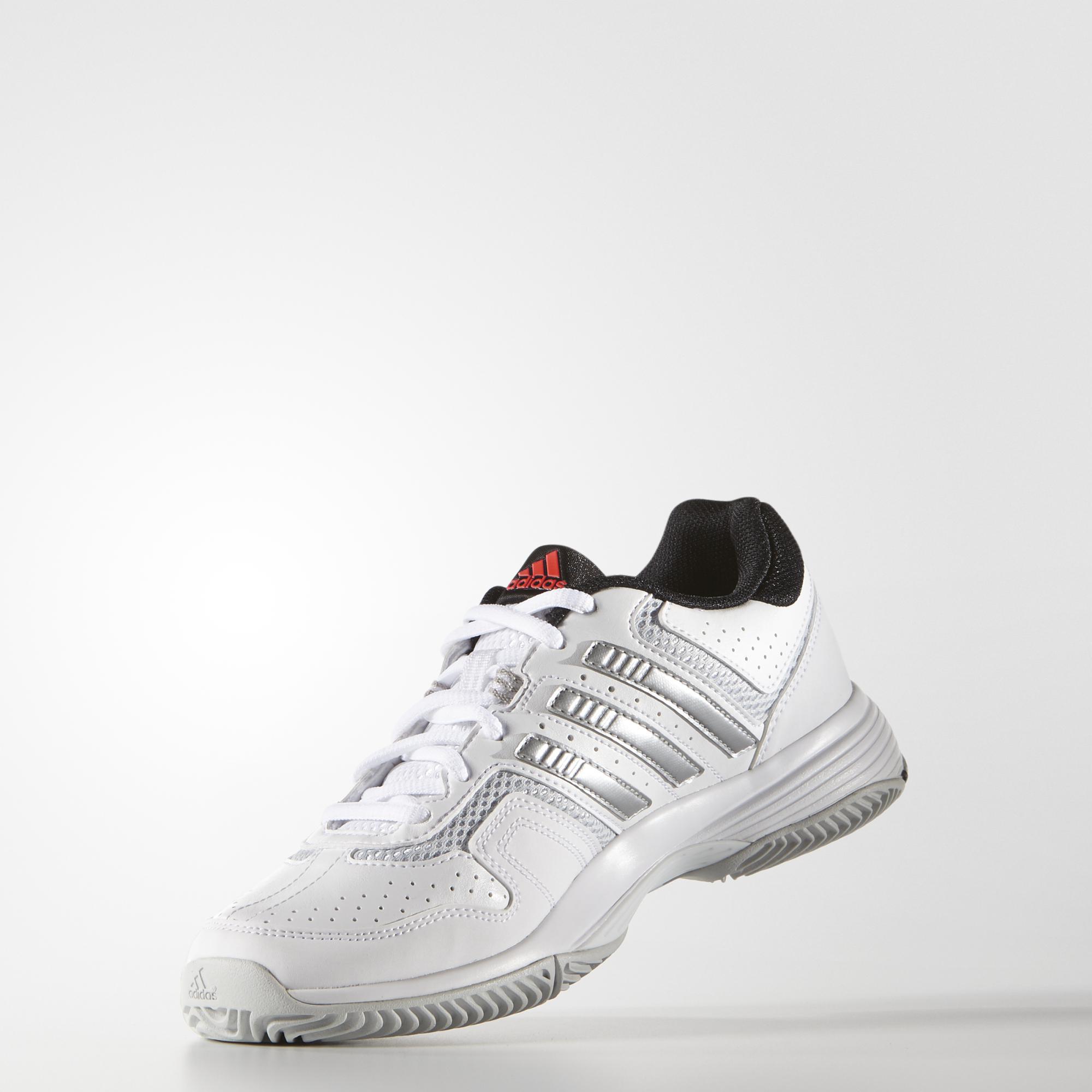 Adidas Womens Barricade Court 2.0 Tennis Shoes - White - Tennisnuts.com