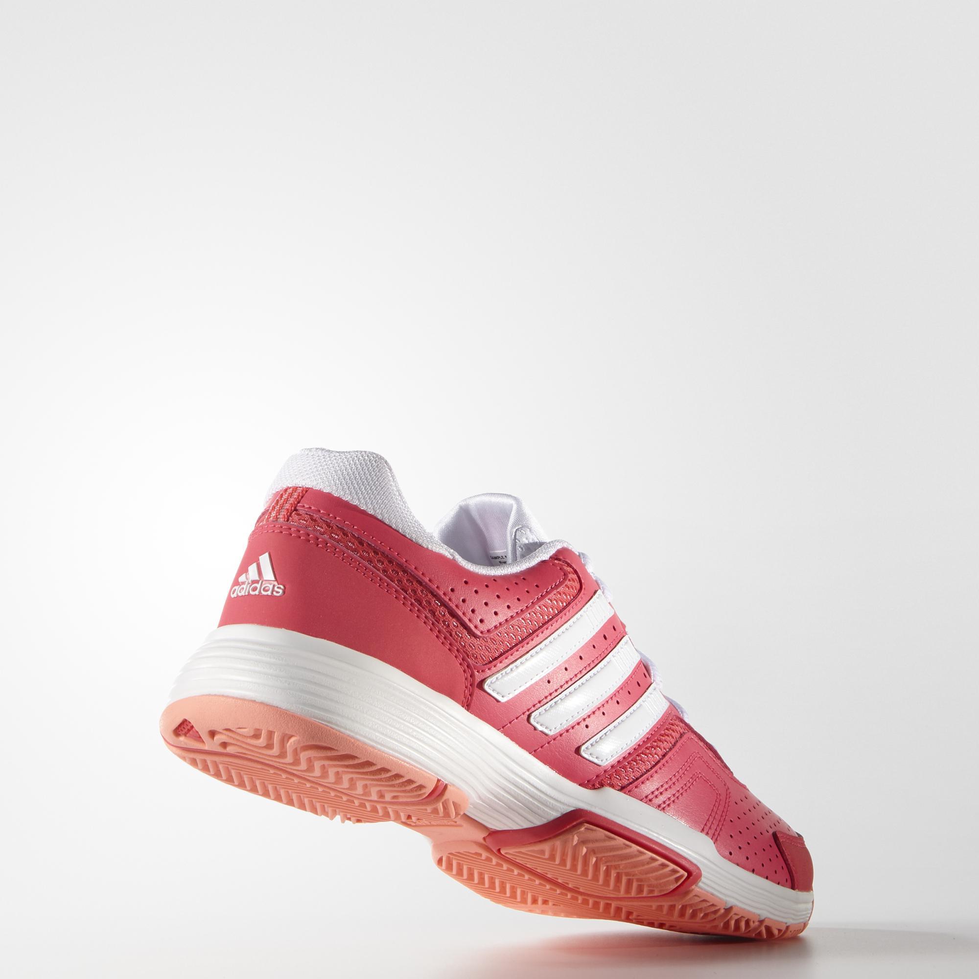 Adidas Womens Barricade Court 2.0 Tennis Shoes - Red - Tennisnuts.com