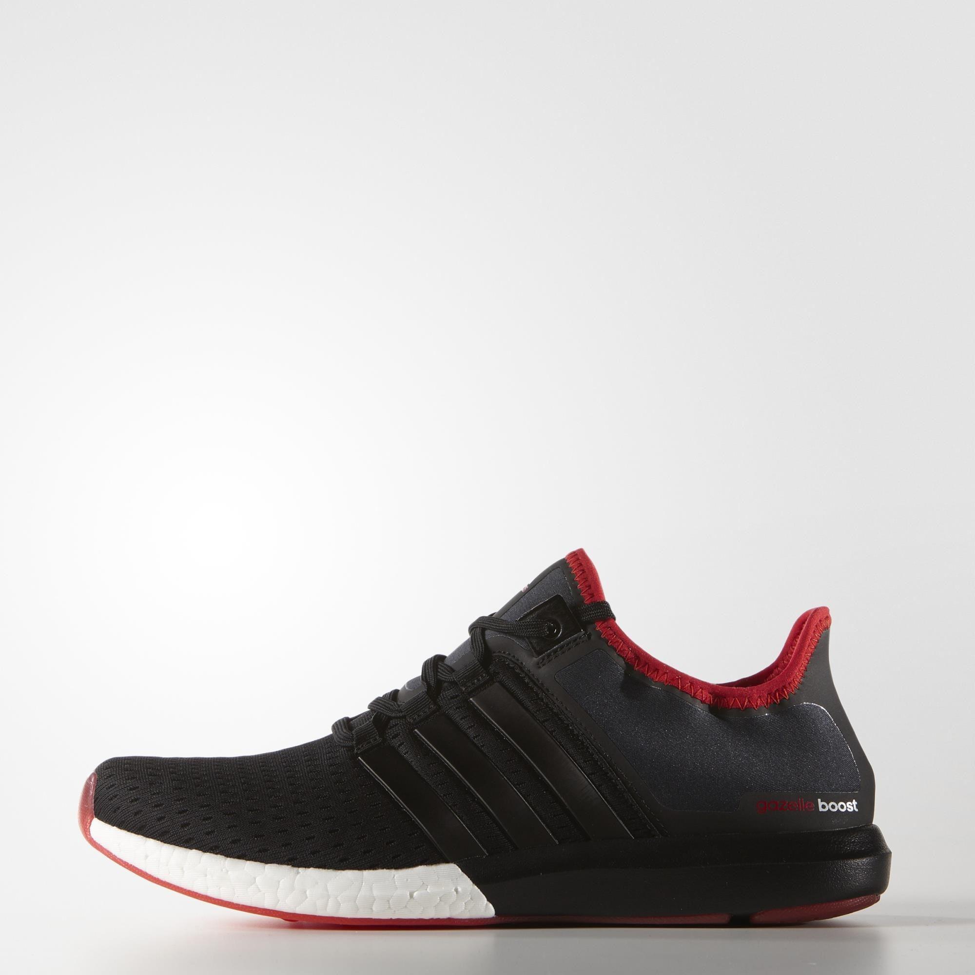 Adidas Mens Climachill Gazelle Boost Running Shoes - Core Black/Vivid Red -  Tennisnuts.com