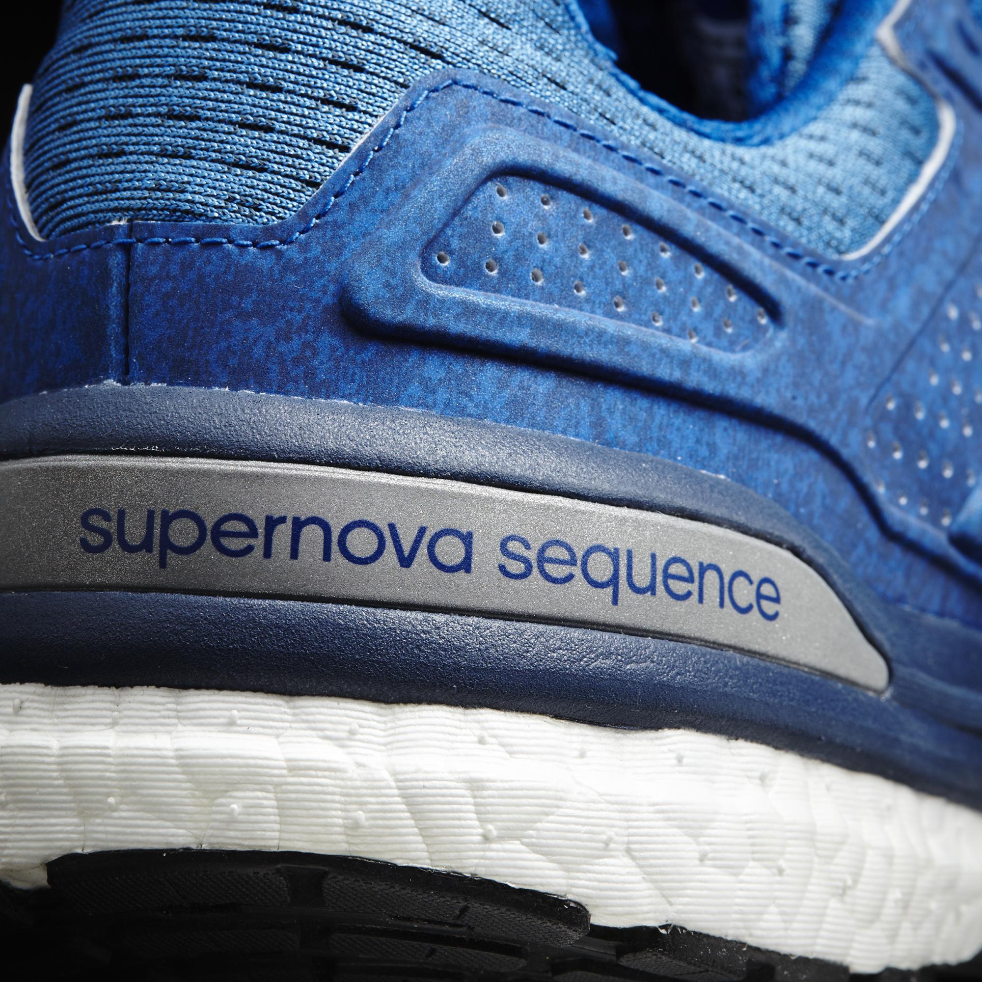 Adidas Mens Supernova Sequence Boost Running Shoes - Blue - Tennisnuts.com