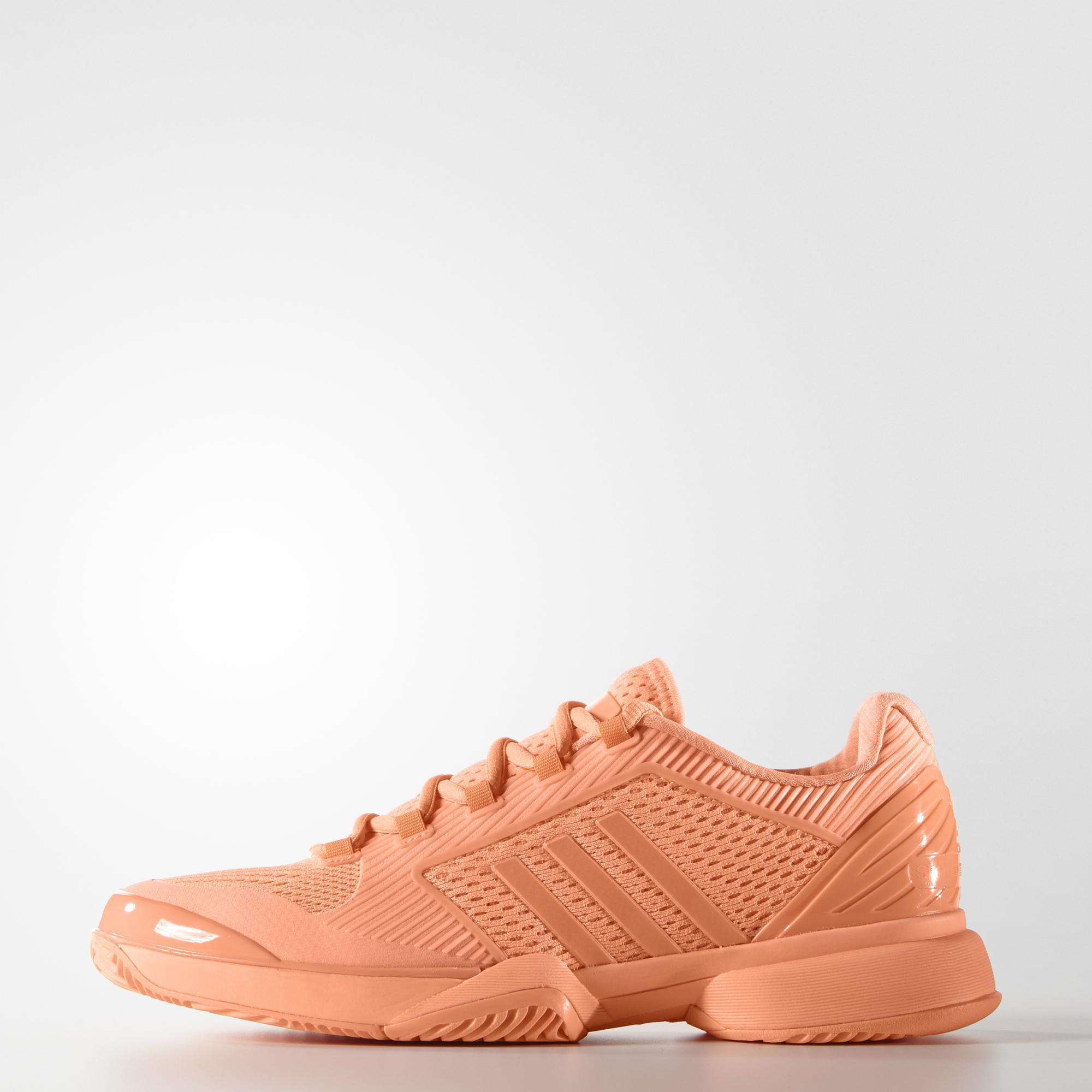 Adidas Womens SMC Barricade 2016 Tennis Shoes - Peach - Tennisnuts.com