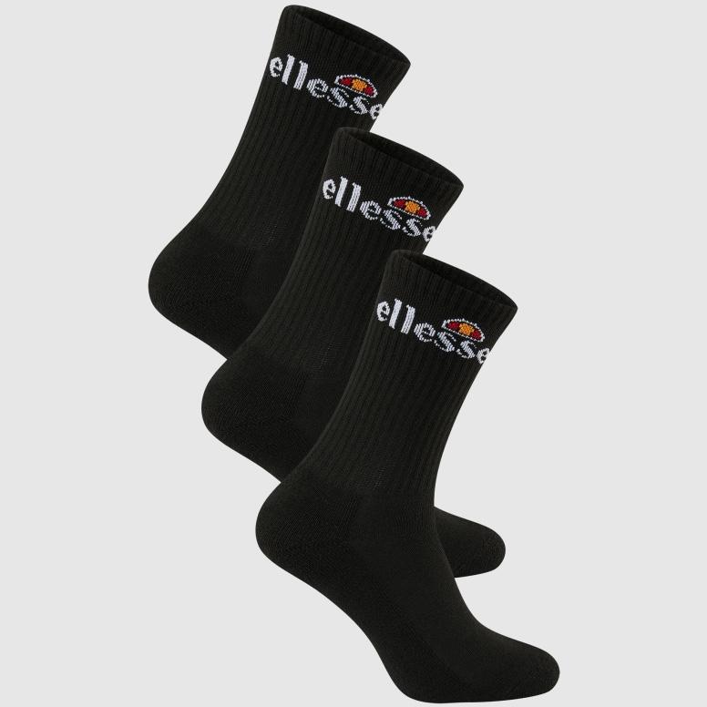 Ellesse 3 Pack Crew Socks Blue/White | Skipper Bar - View #11