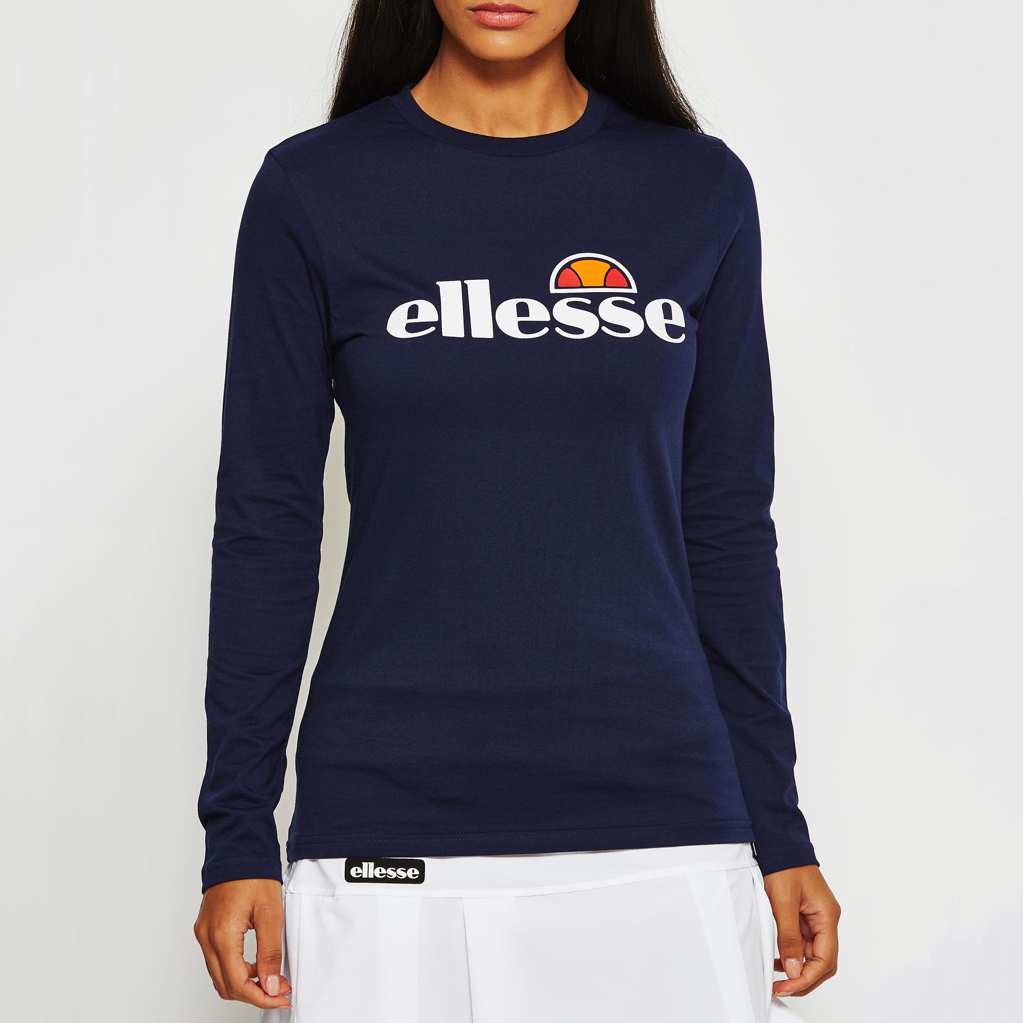 Ellesse Womens Corca Long Sleeve Top - Peacoat Navy - Tennisnuts.com