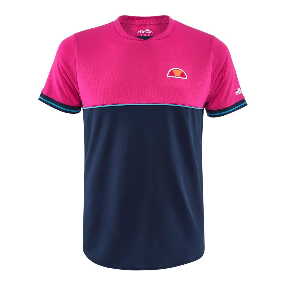 Ellesse Spike T-Shirt Uomo - Rosa - Asciugatura Rapida In Poliestere - SED08044 - 3