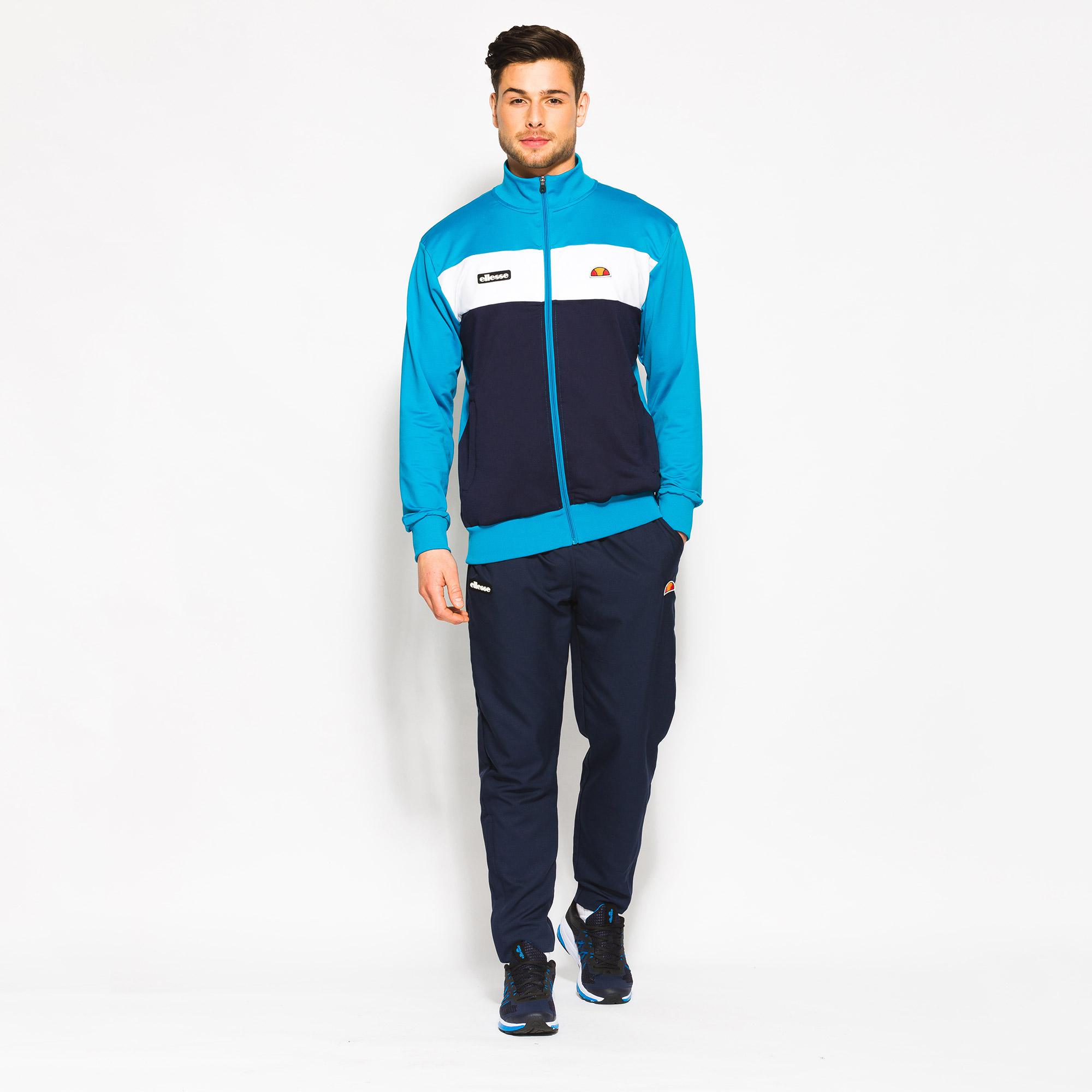 Ellesse Mens Losi Tennis Track Top Azure Blue/Peacoat