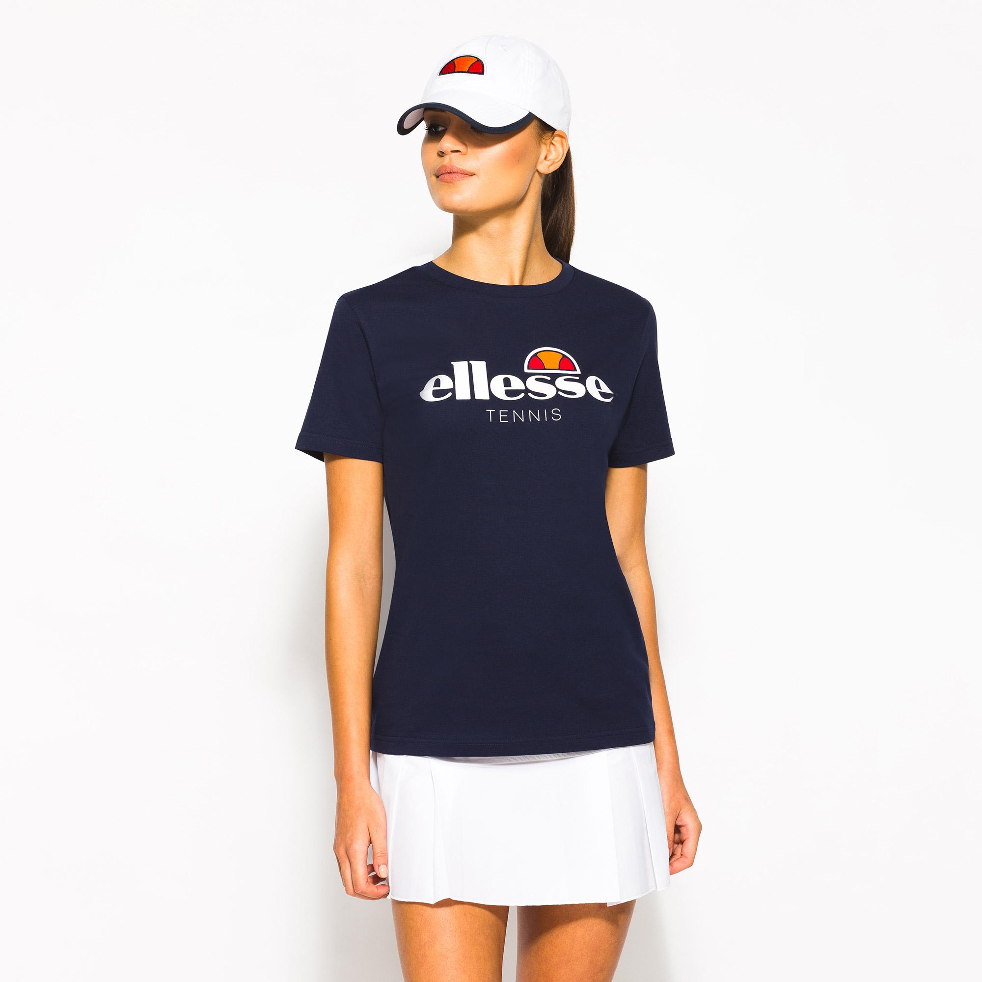 Ellesse Womens Camicia Short Sleeve Tee - Peacoat - Tennisnuts.com