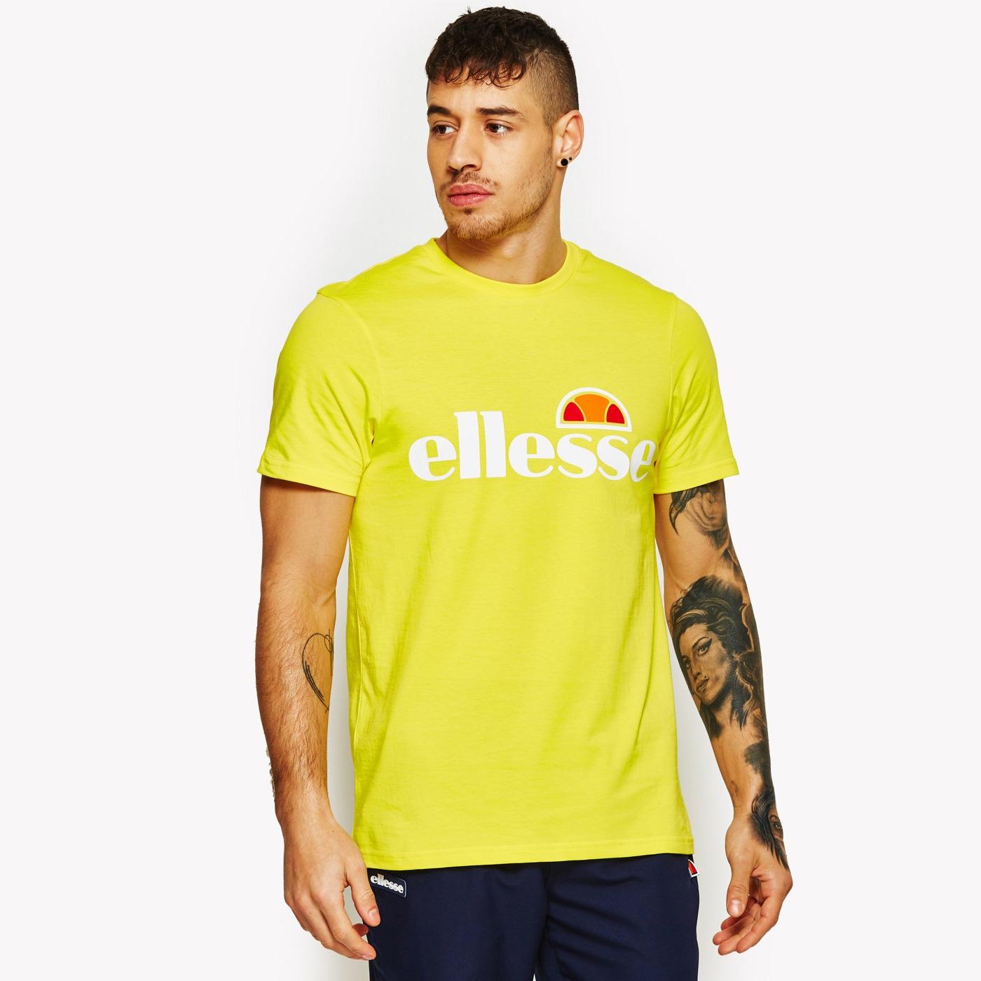 L Ellesse Mens Sammeti T-Shirt Neon Yellow