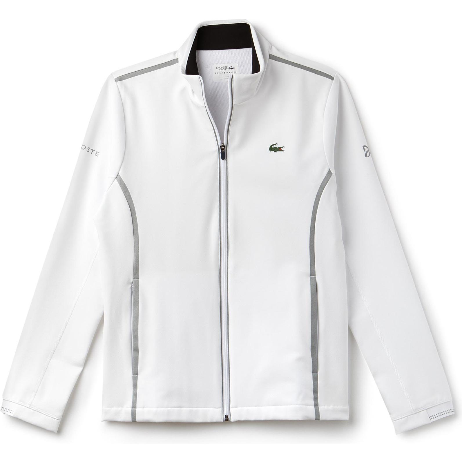 white lacoste jacket