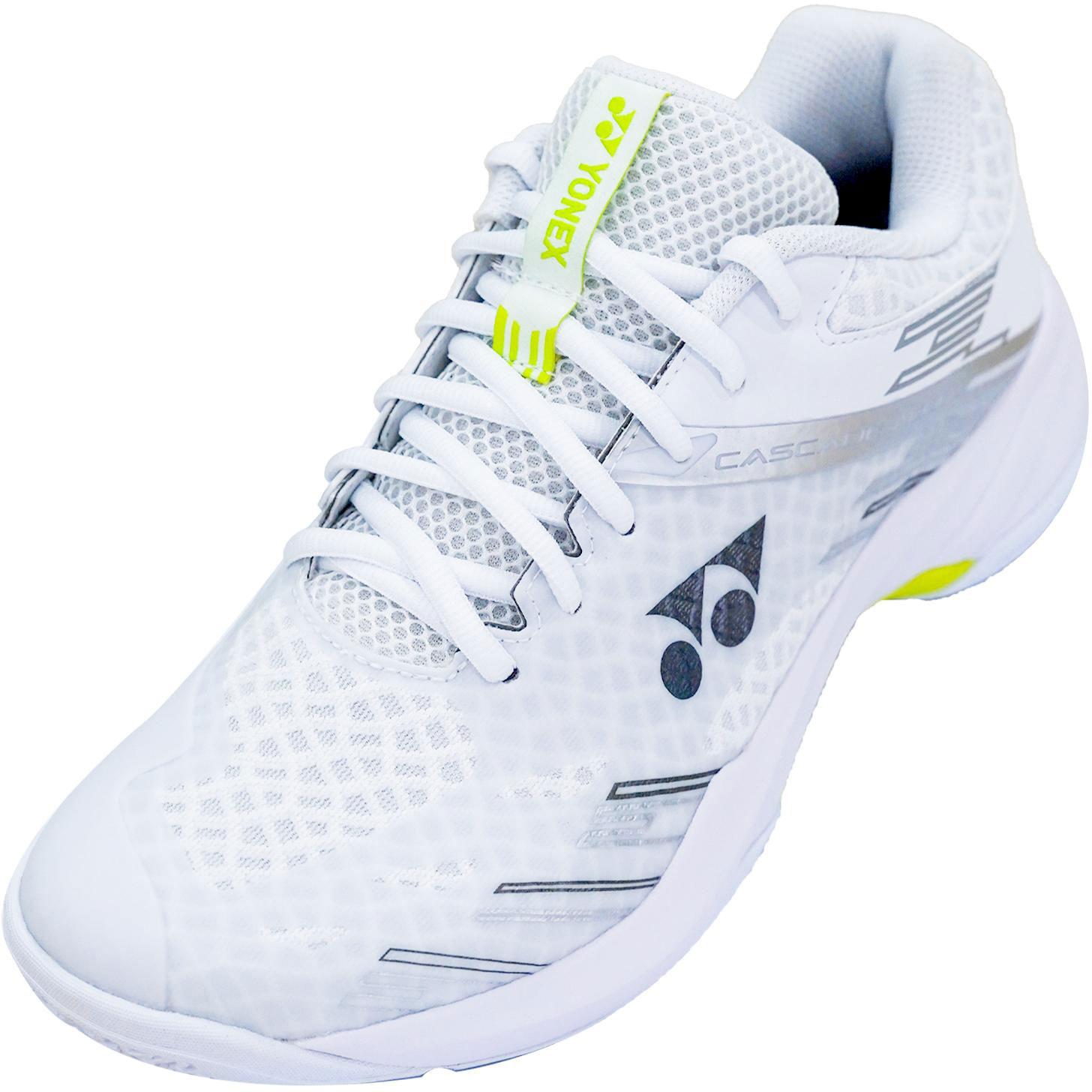 Yonex Mens Cascade Accel Badminton Shoes - White/Lime