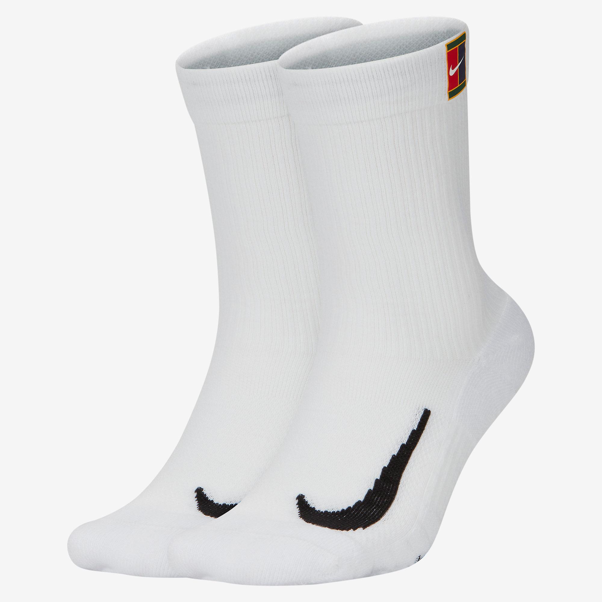 Nike Multiplier Cushioned Socks (2 Pairs) - White - Tennisnuts.com
