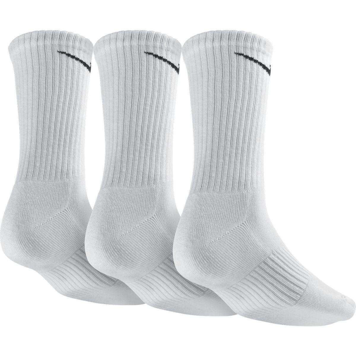Nike Cotton Half-Cushion Crew Socks (3 Pairs) - White - Tennisnuts.com