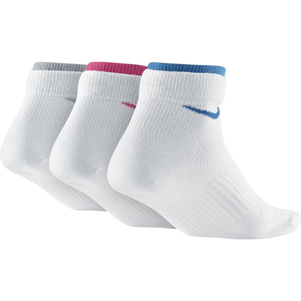 Nike DriFIT Womens Lightweight Quarter Socks (3 Pairs) White
