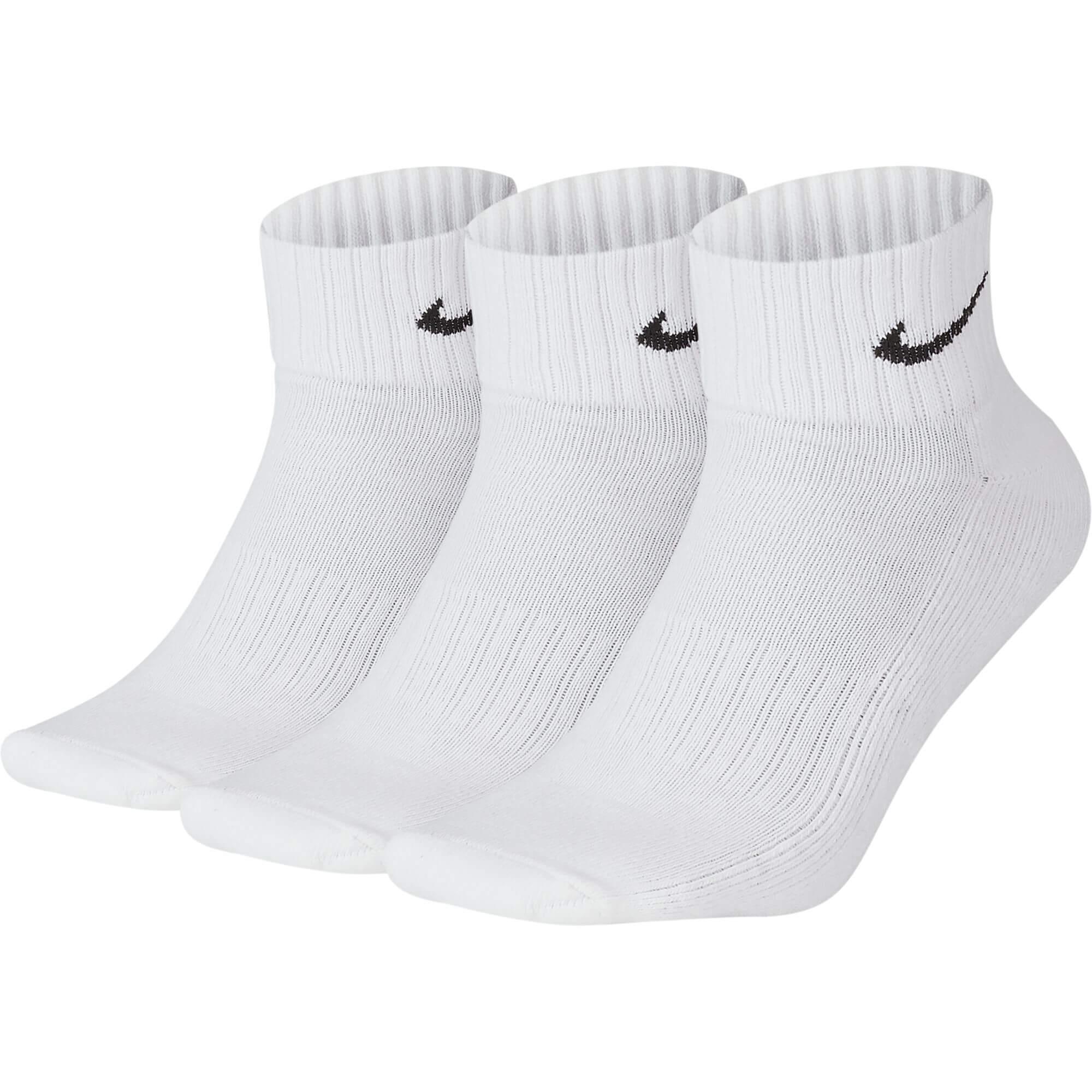 Nike Everyday Ankle Socks (3 Pairs) - White - Tennisnuts.com