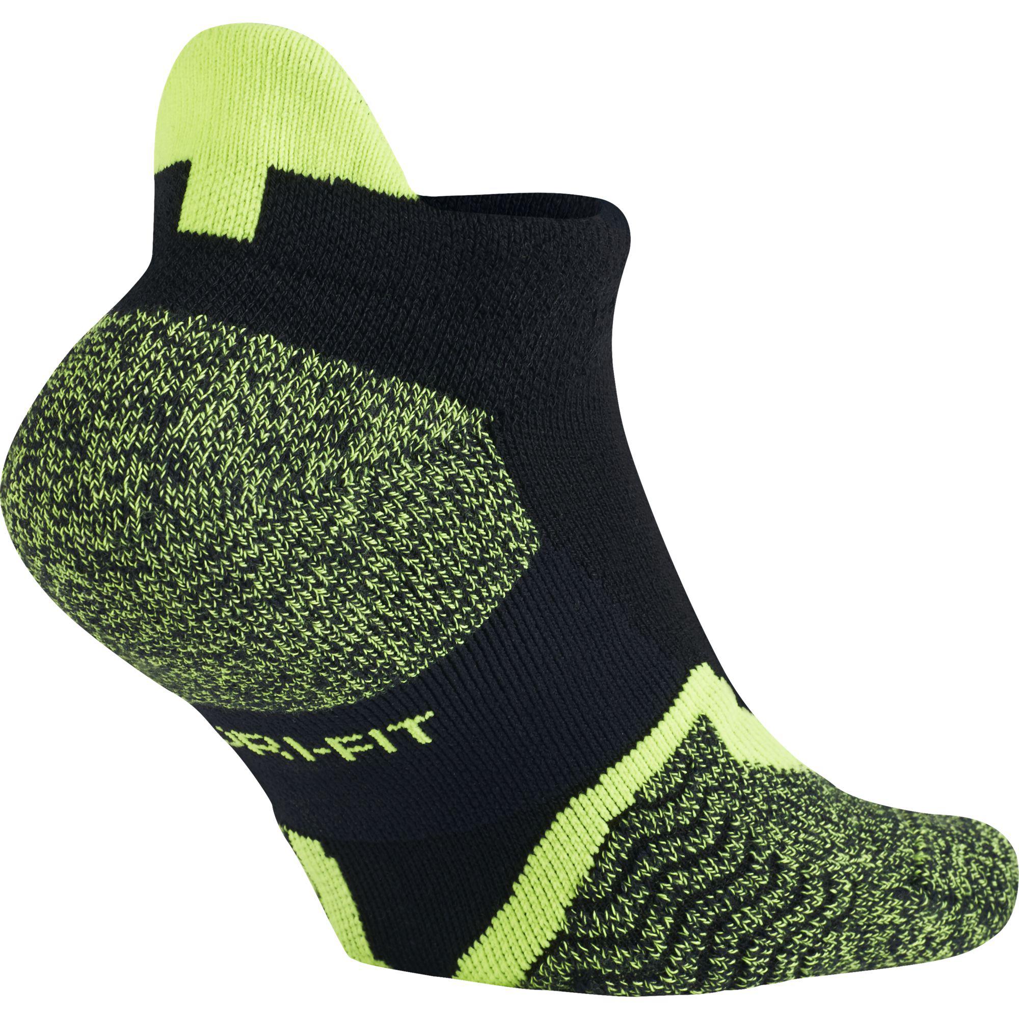 nike socks no show black