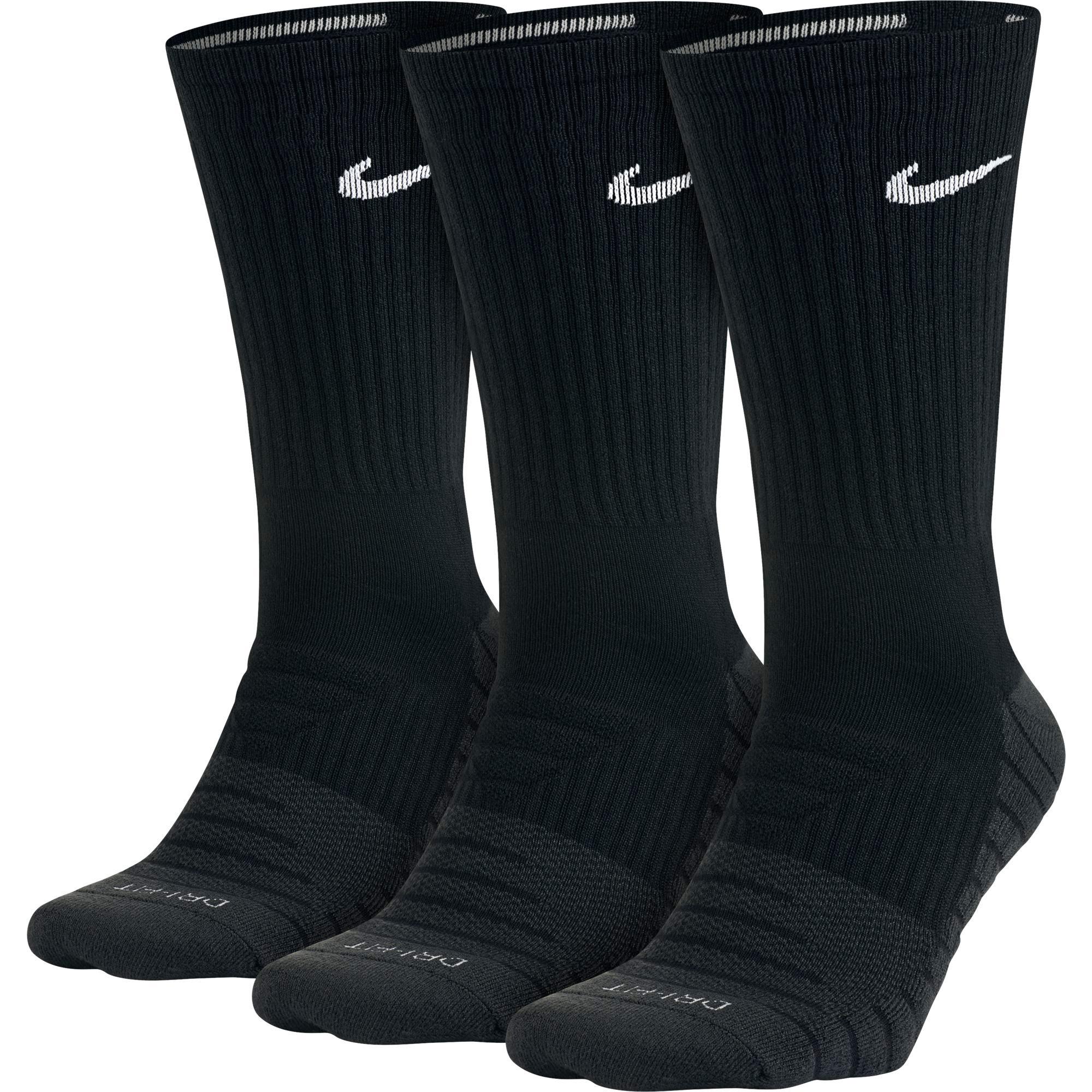 mens black nike trainer socks