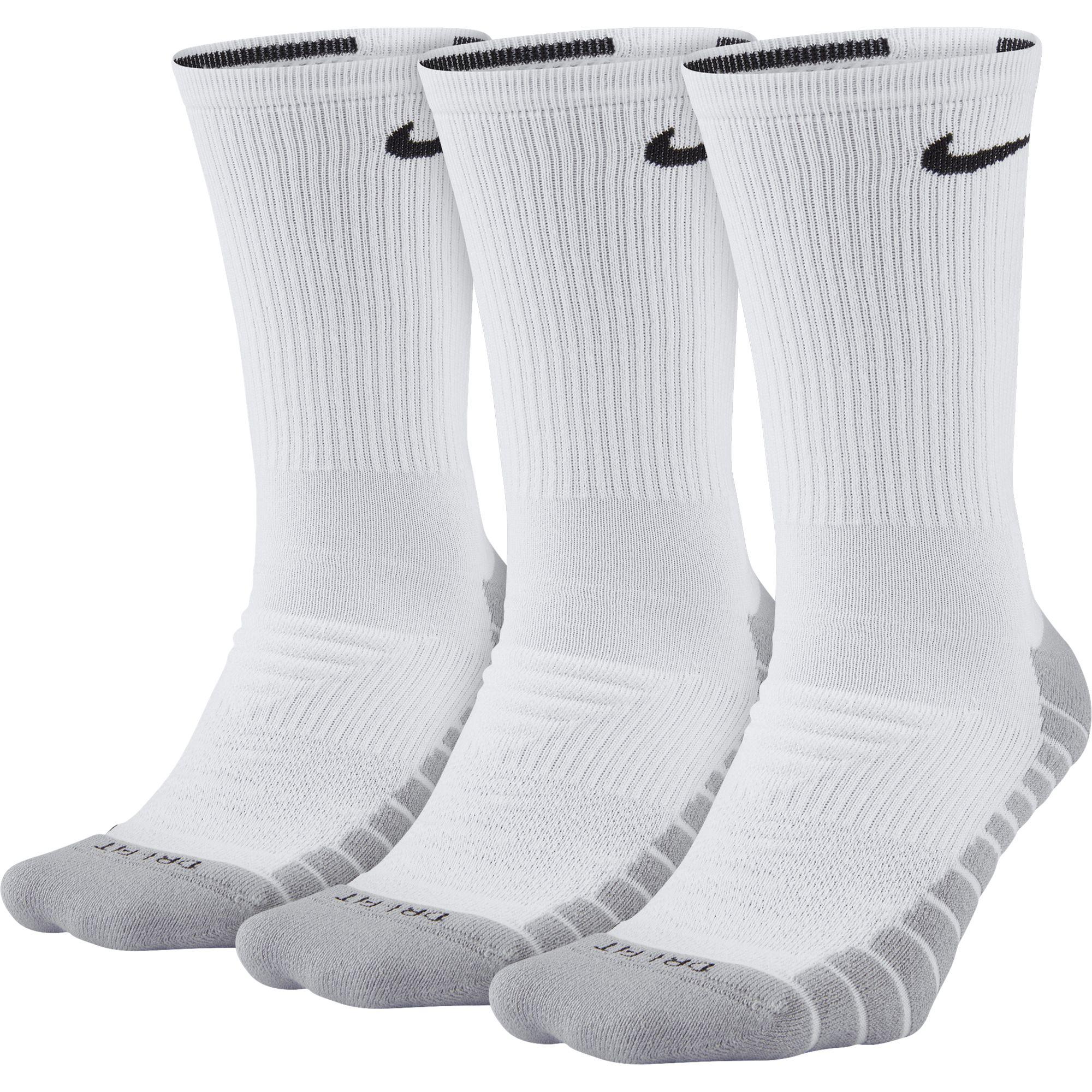 Nike Everyday Training Socks (3 Pairs) - White/Wolf Grey/Black ...