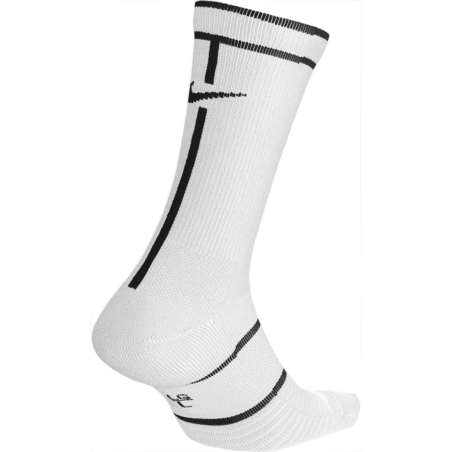 Nike Essential Crew Socks (1 Pair) - White/Black - Tennisnuts.com