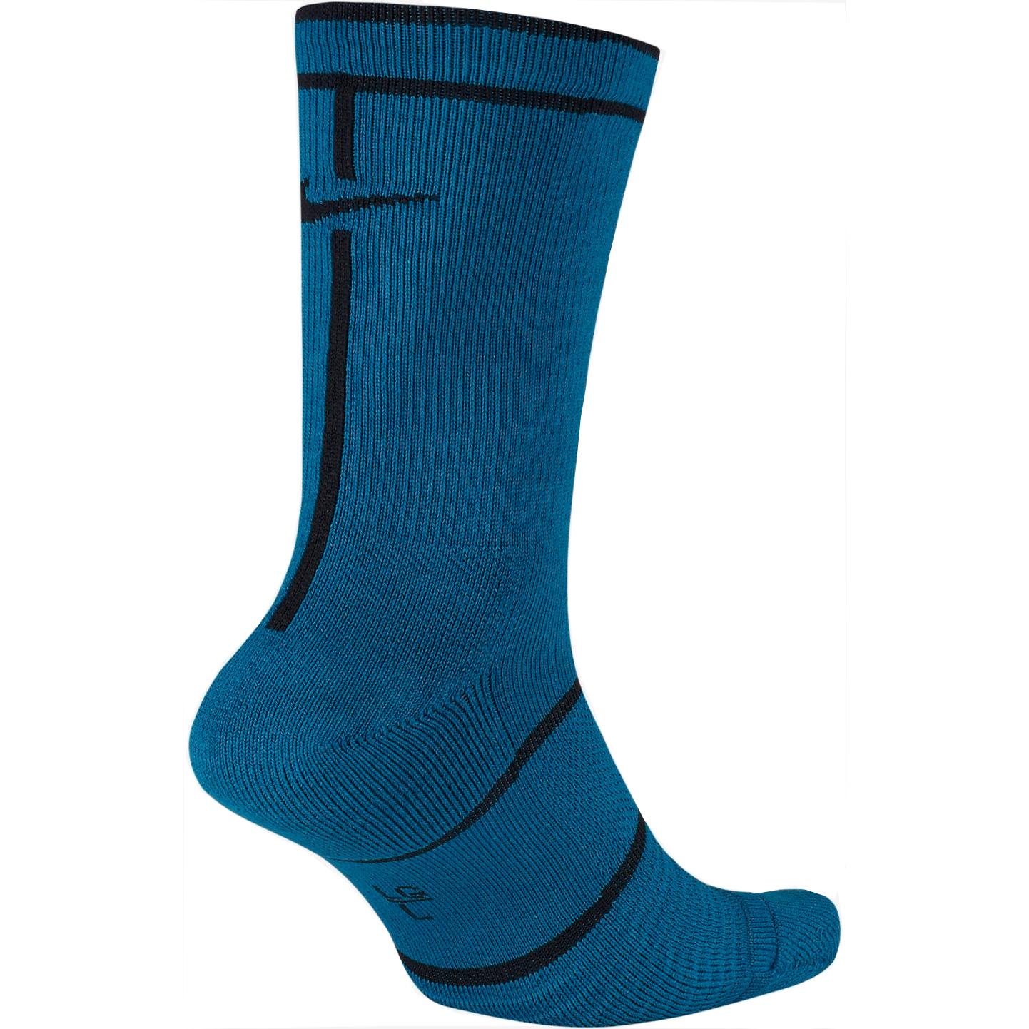 Nike Court Essential Crew Socks (1 Pair) - Green Abyss/Black ...
