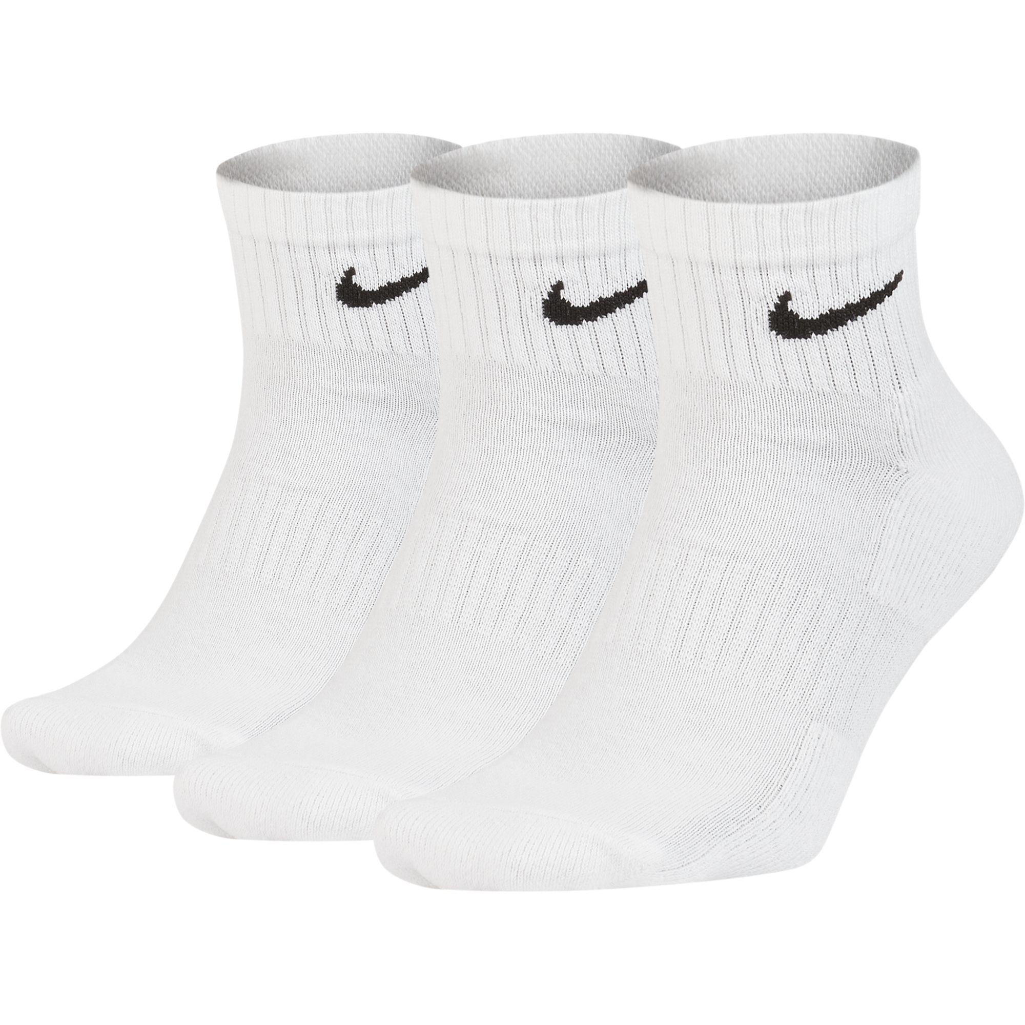Nike Everyday Training Socks (3 Pairs) - White/Black - Tennisnuts.com