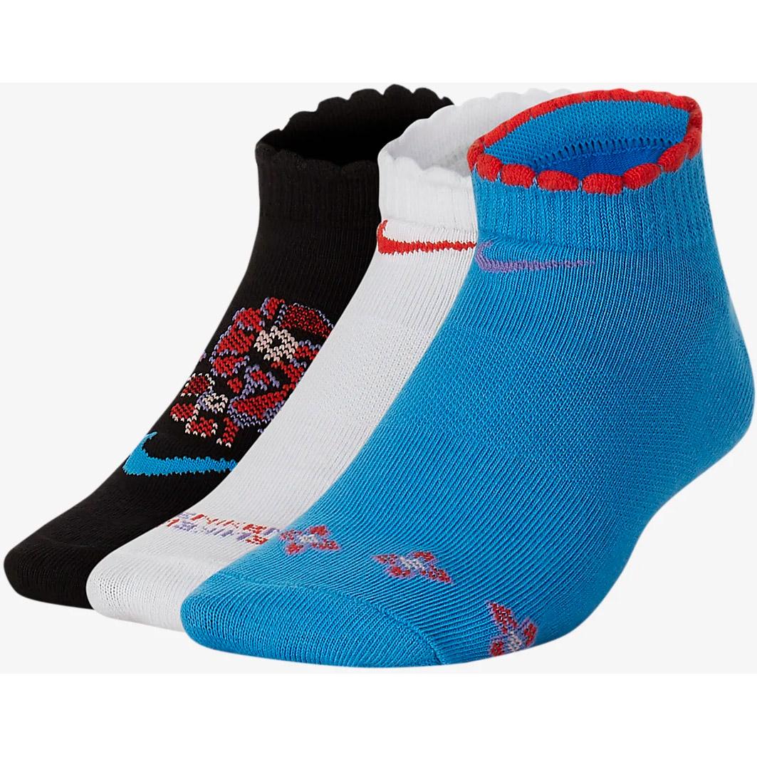 Nike Kids Everyday Socks (3 Pairs) - Multi-Coloured - Tennisnuts.com