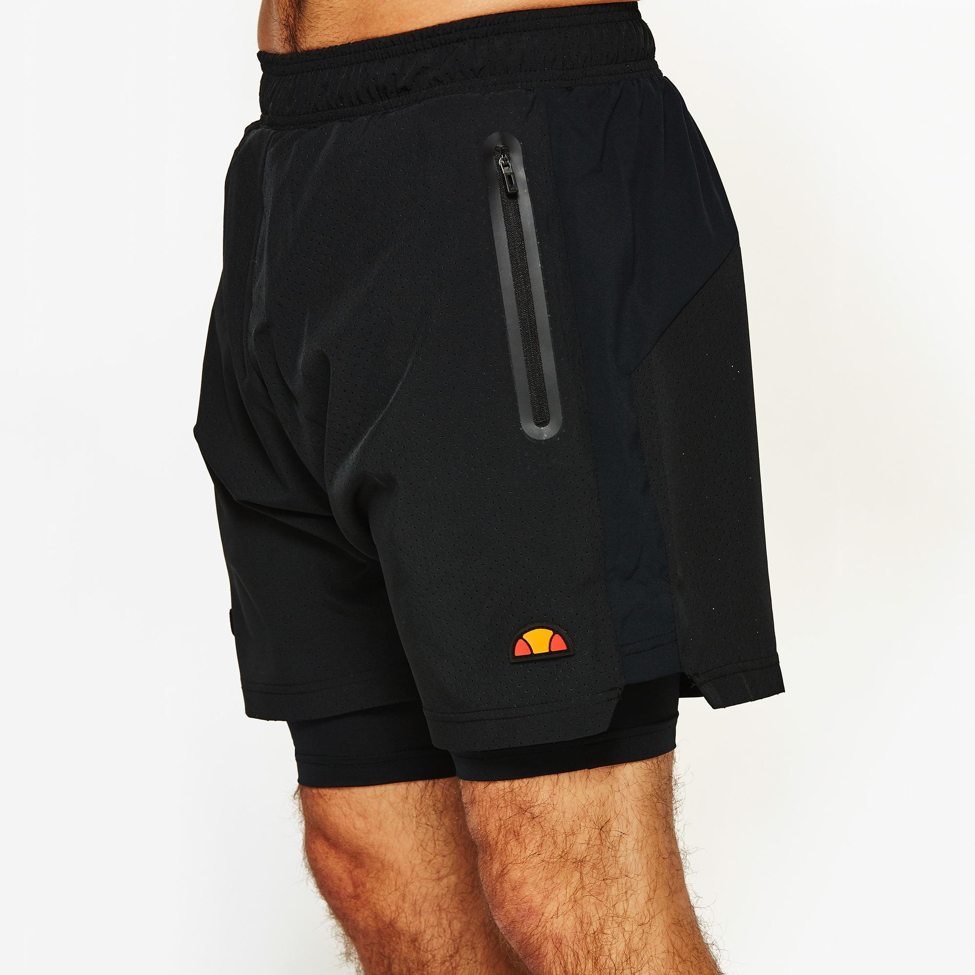 Ellesse Mens Dipardo 2in1 Shorts Anthracite