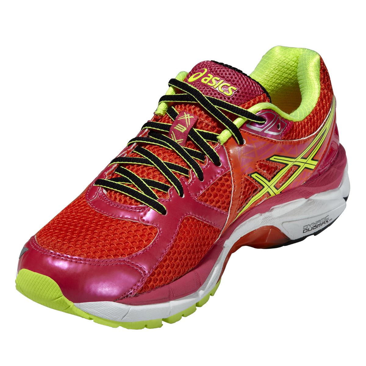 Asics Womens Gt 00 3 Running Shoes Red Yellow Pink Tennisnuts Com Asics Womens Gt 00 3 Running Shoes Red Yellow Pink Tennisnuts Com